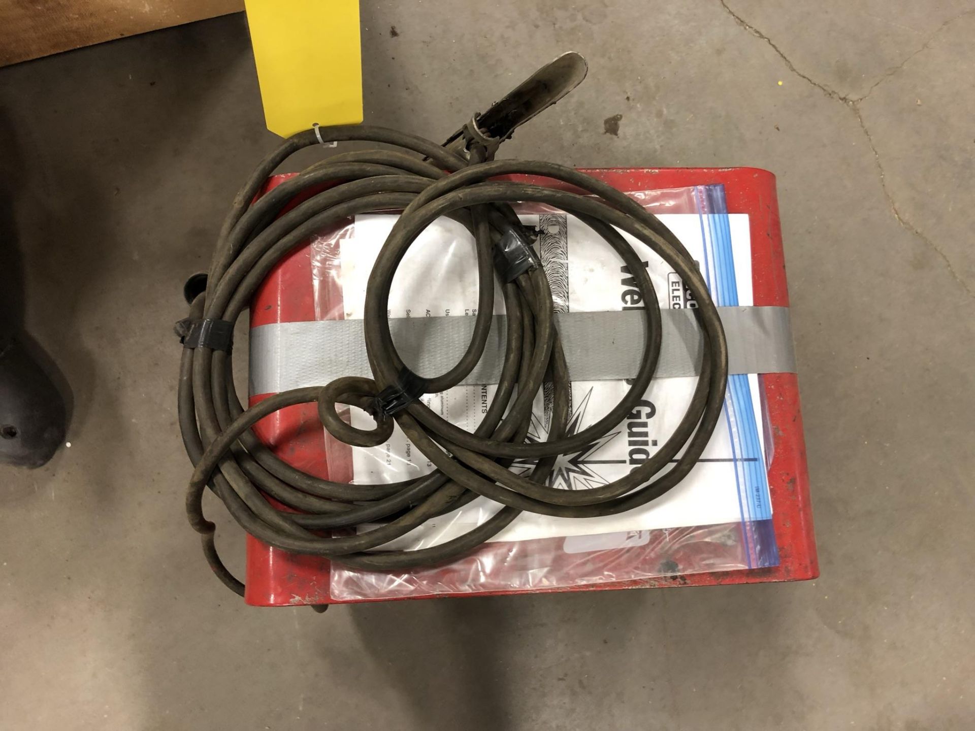 LINCOLN 225 AC/DC WELDER, W/CABLES, HELMETS, 220V - Image 3 of 4