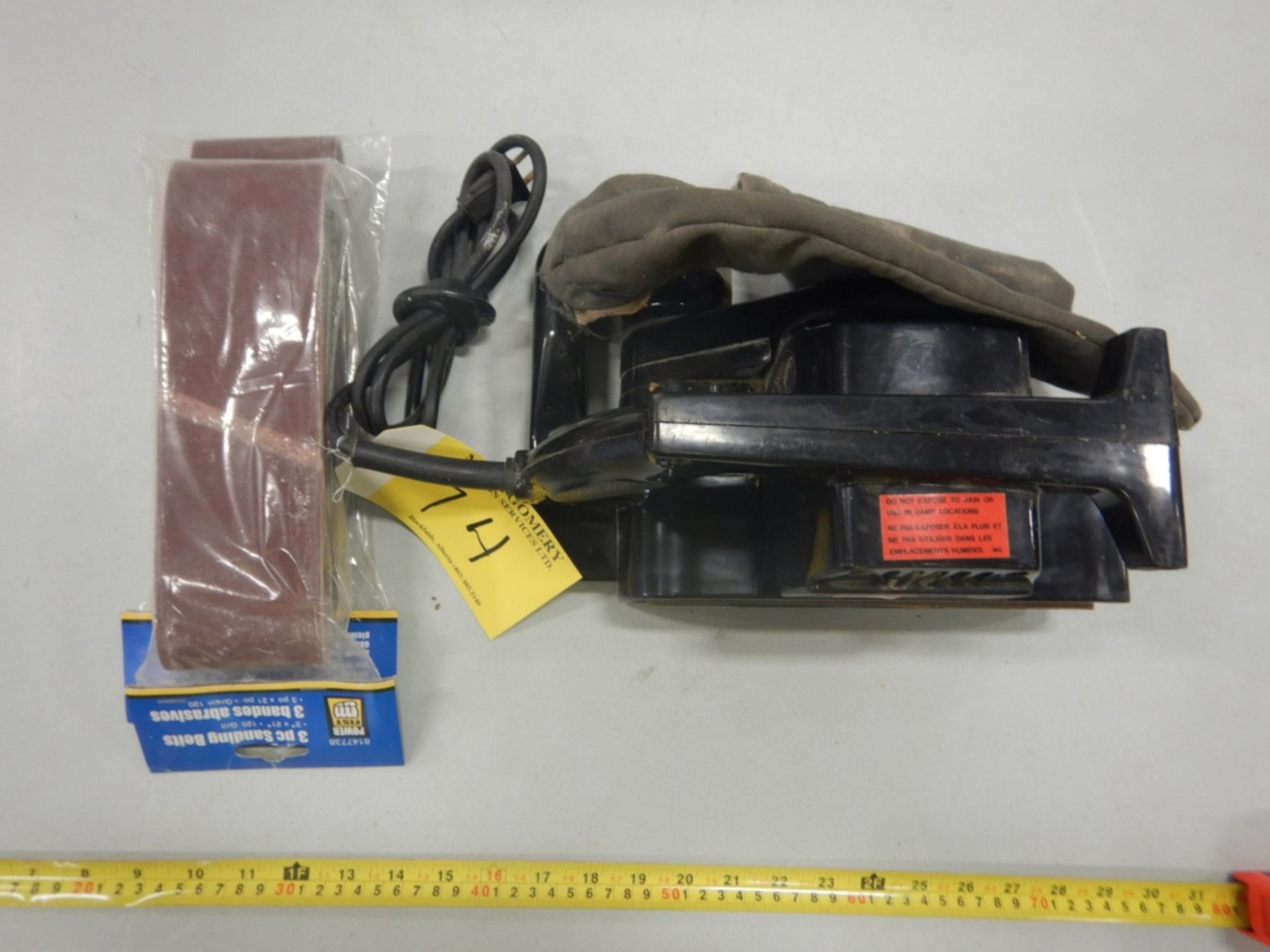 SEARS CRAFTSMEN 3IN BELT SANDER W/ EXTRA BELTS - Image 2 of 3