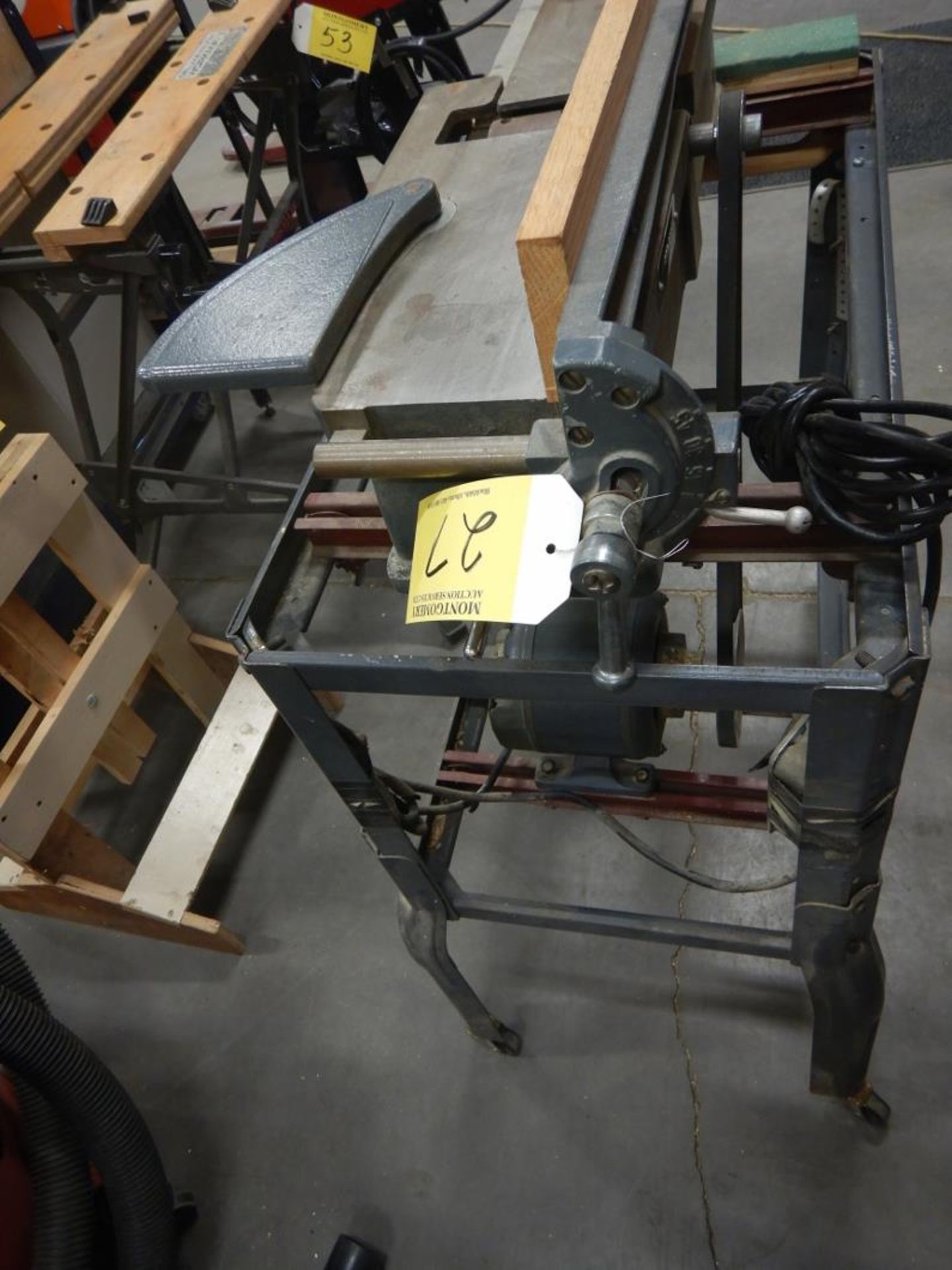 SEARS CRAFTSMAN 4IN JOINTER PLANER ON STAND - Image 6 of 10