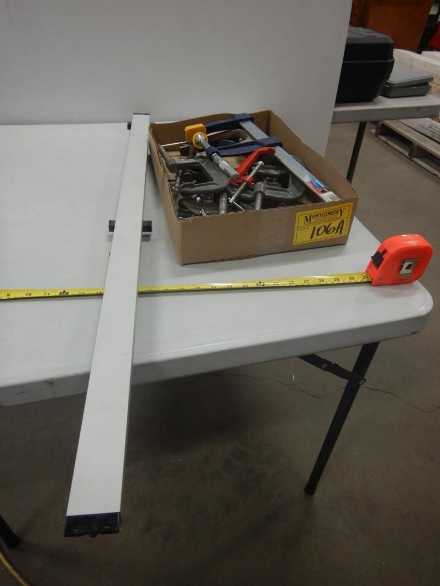 L/O ASSORTED C-CLAMPS AND ALUMINUM BAR CLAMP - Image 2 of 2