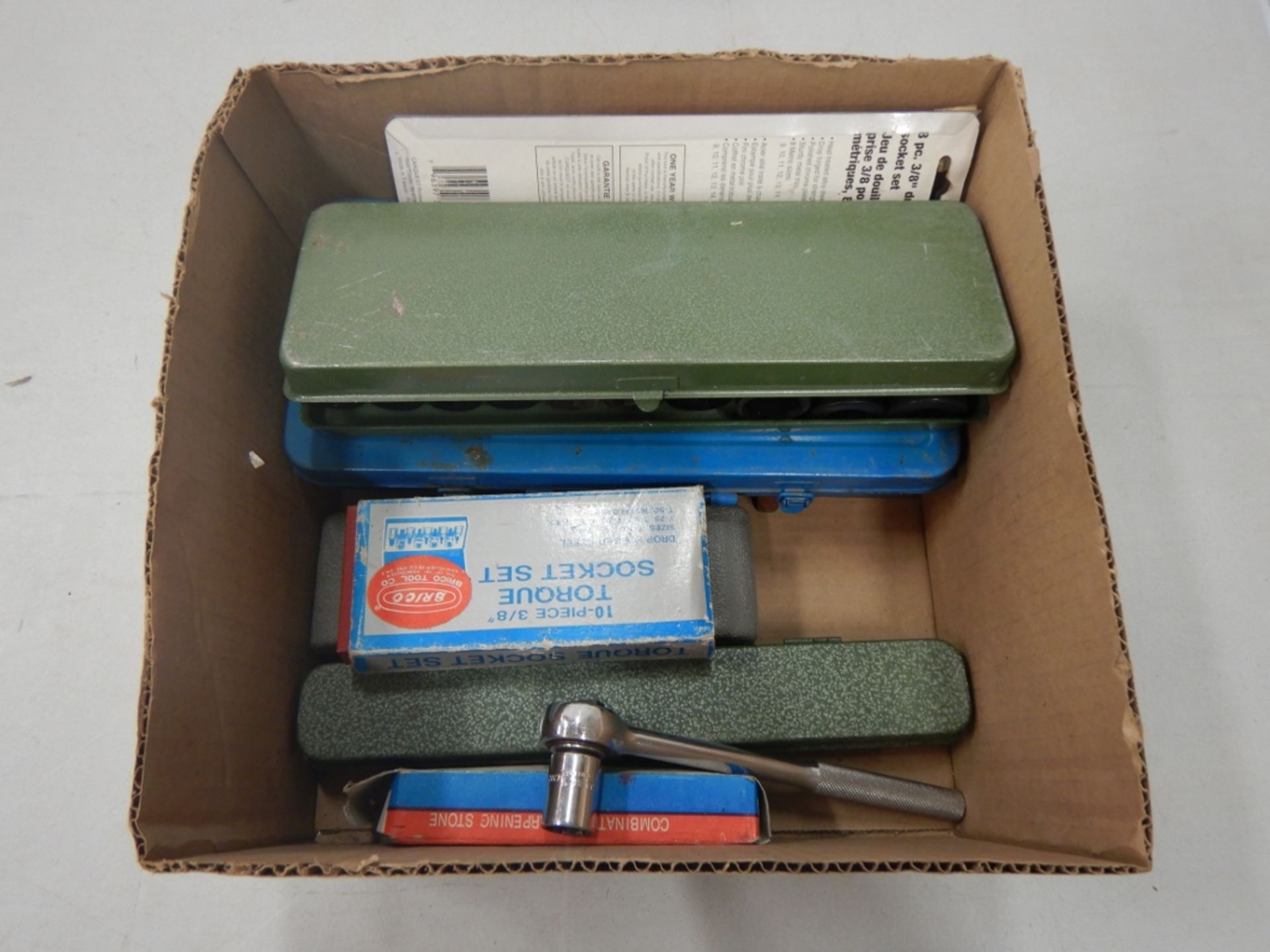 ASSORTED SOCKET TOOL KITS, IMPACT SOCKETS, TORQUE SOCKETS, ETC