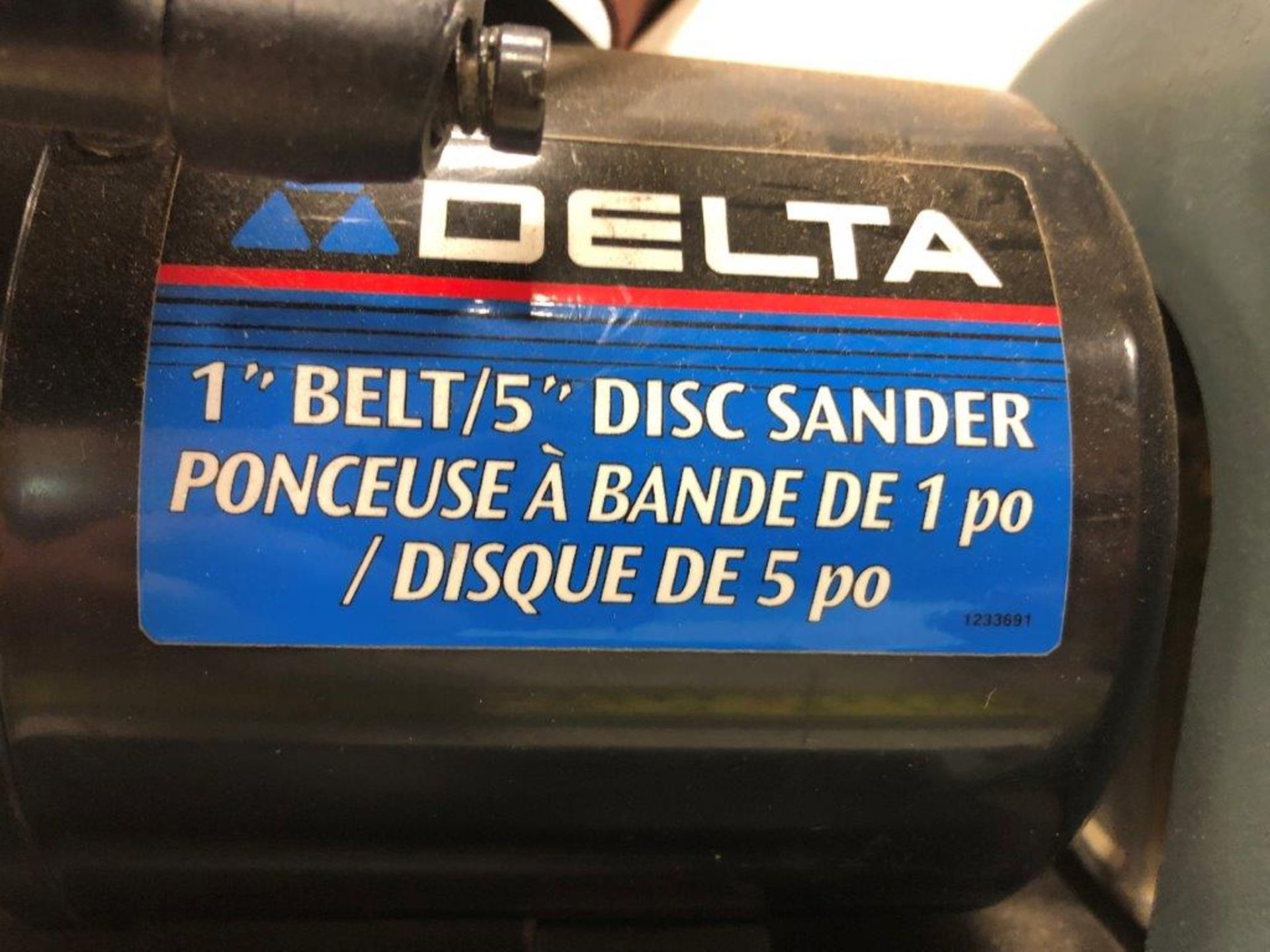 DELTA 1"BELT/5" DISC SANDER - 1/4 HP - Image 3 of 3