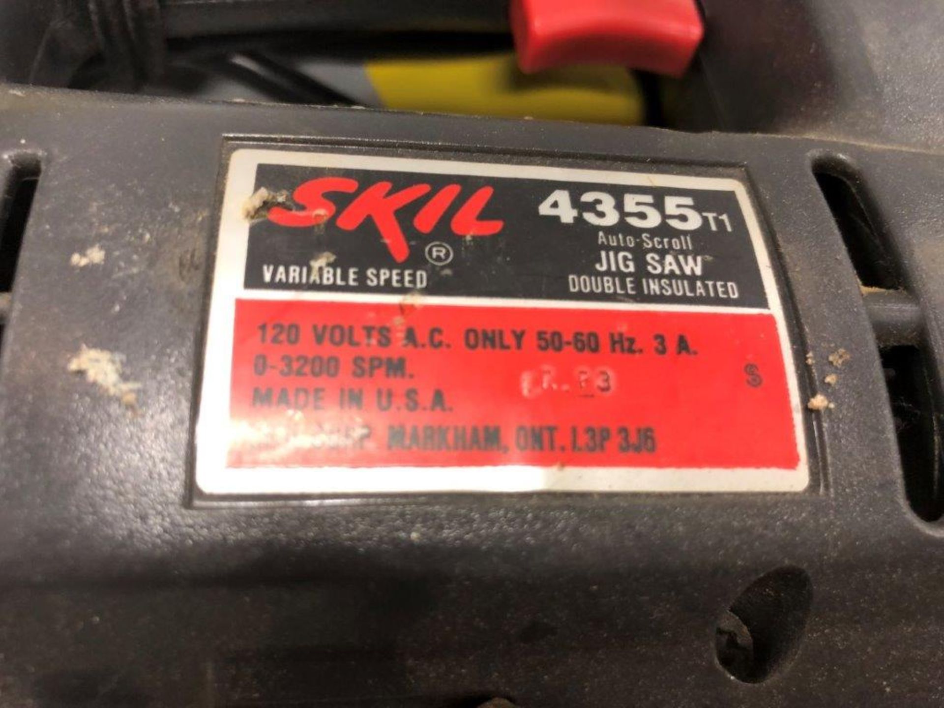 SKIL 4355 JIG SAW, B&D VIBRATORY SANDER, - Image 4 of 4