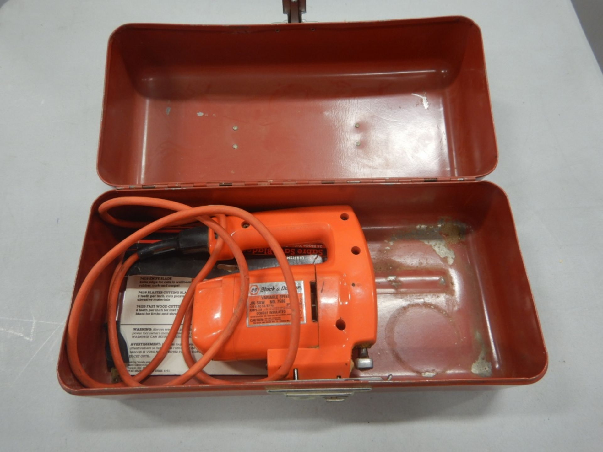 VINTAGE B&D ELECTRIC JIG SAW - Image 2 of 2