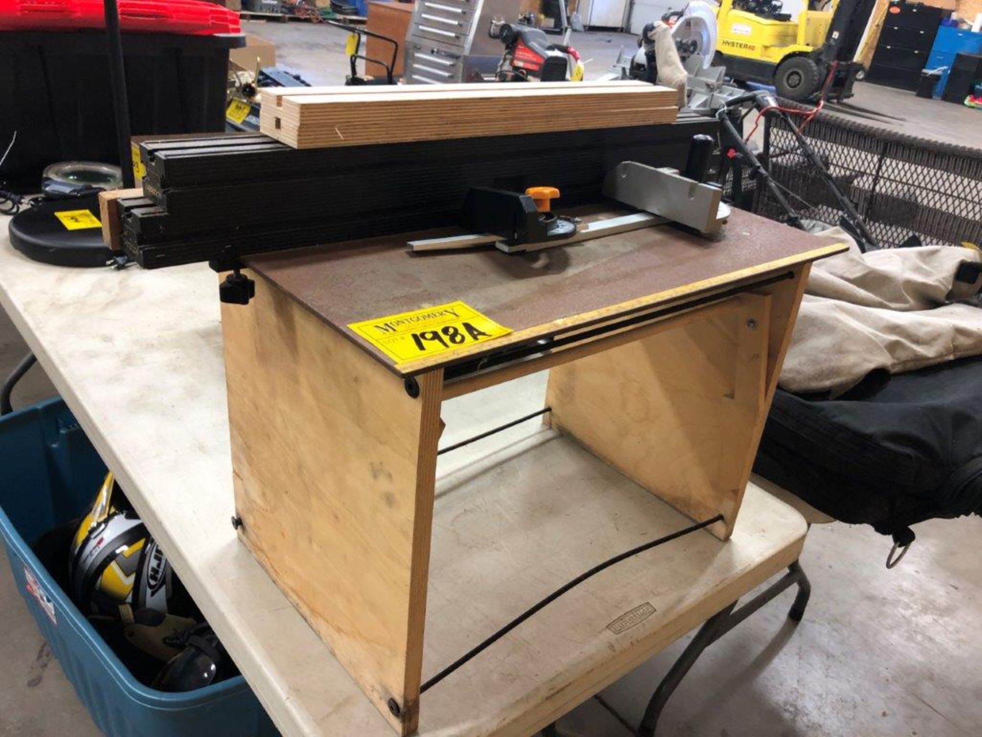 SHOP BUILT 24IN ROUTER TABLE W/ FENCE