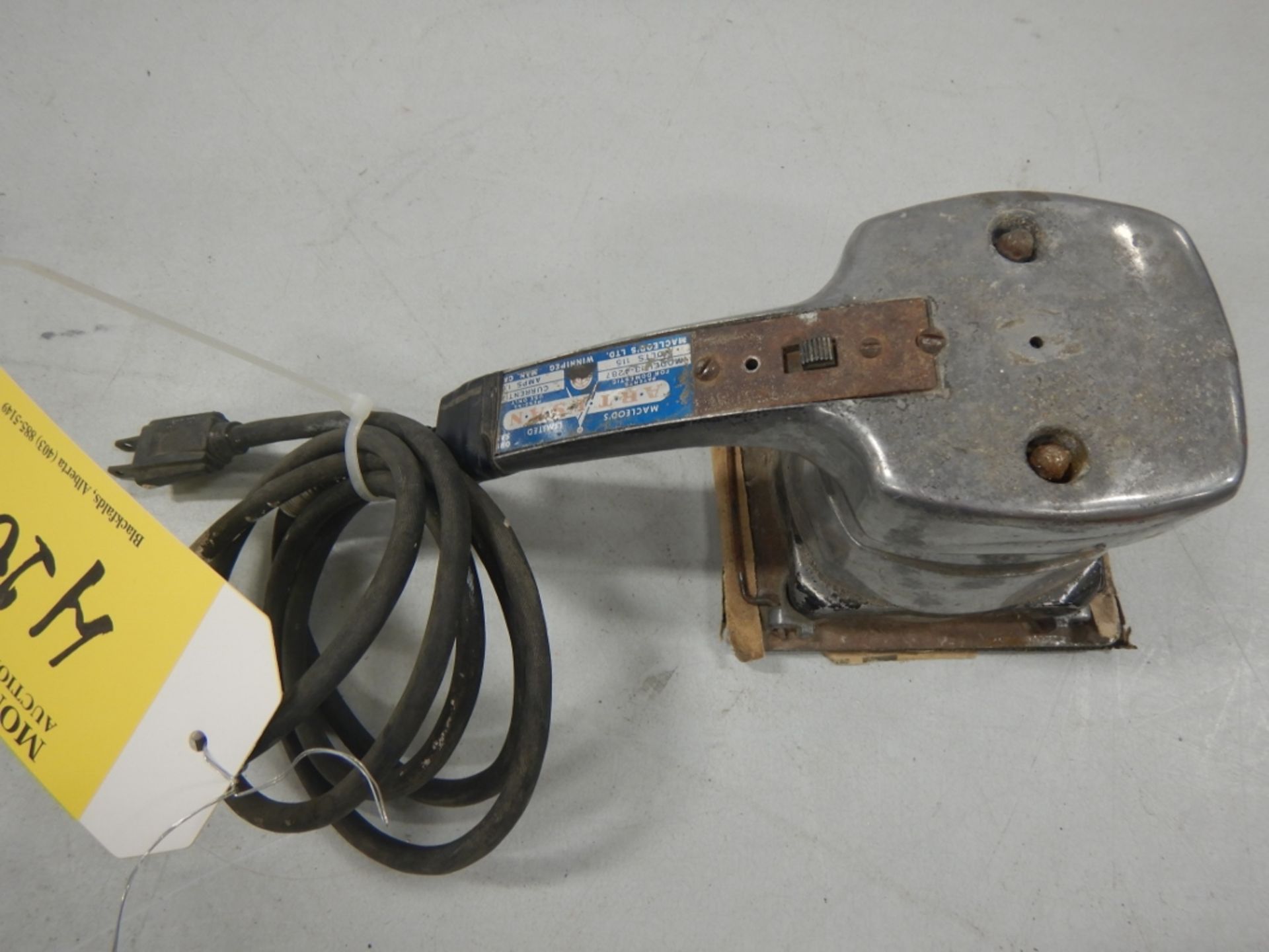 L/O HAND TOOLS, B&D CORDLESS DRILL, RECIP. SAW, VINTAGE, B&D DRILL AND MCLEODS PALM SANDER - Image 7 of 11