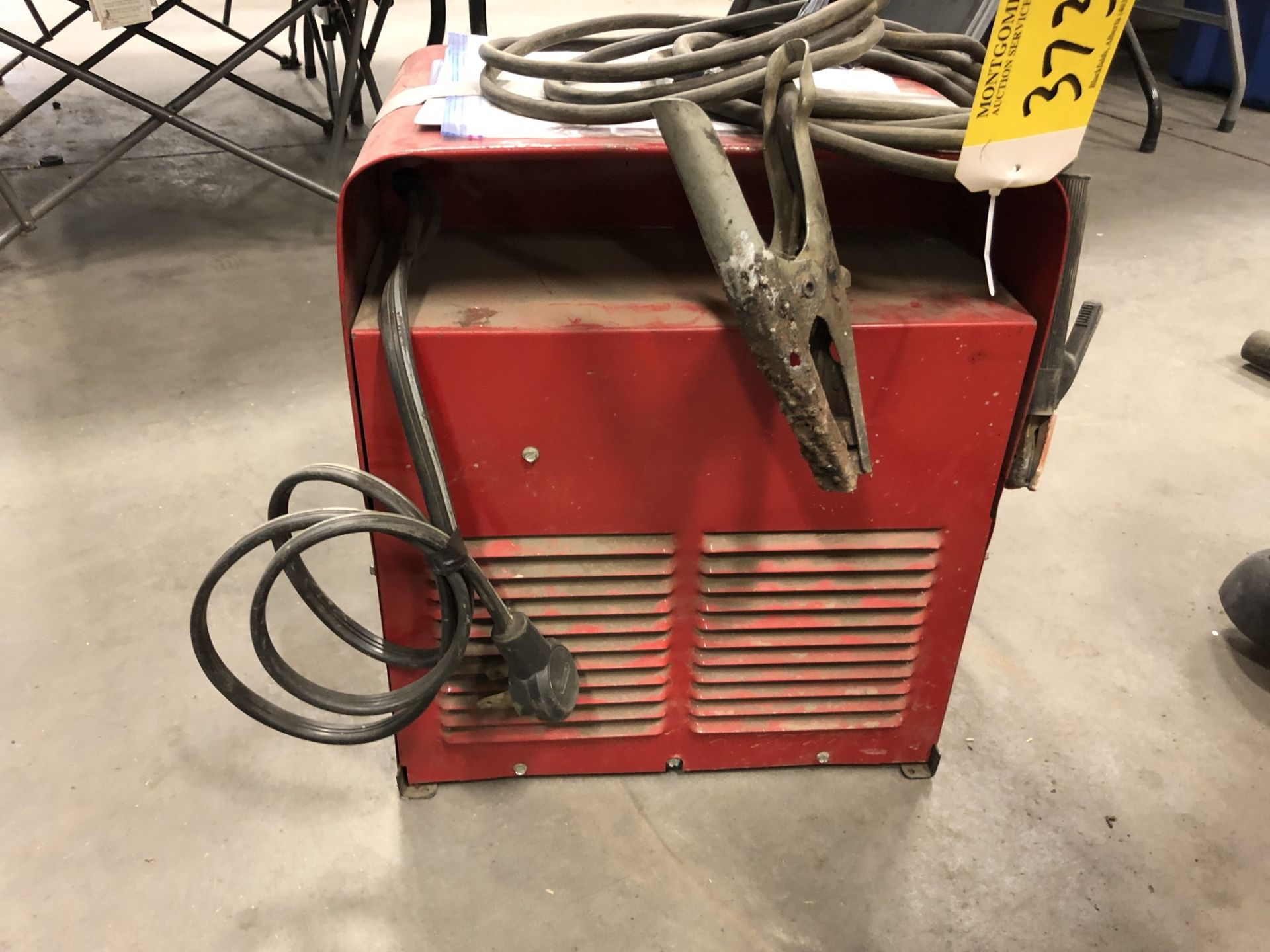 LINCOLN 225 AC/DC WELDER, W/CABLES, HELMETS, 220V - Image 4 of 4