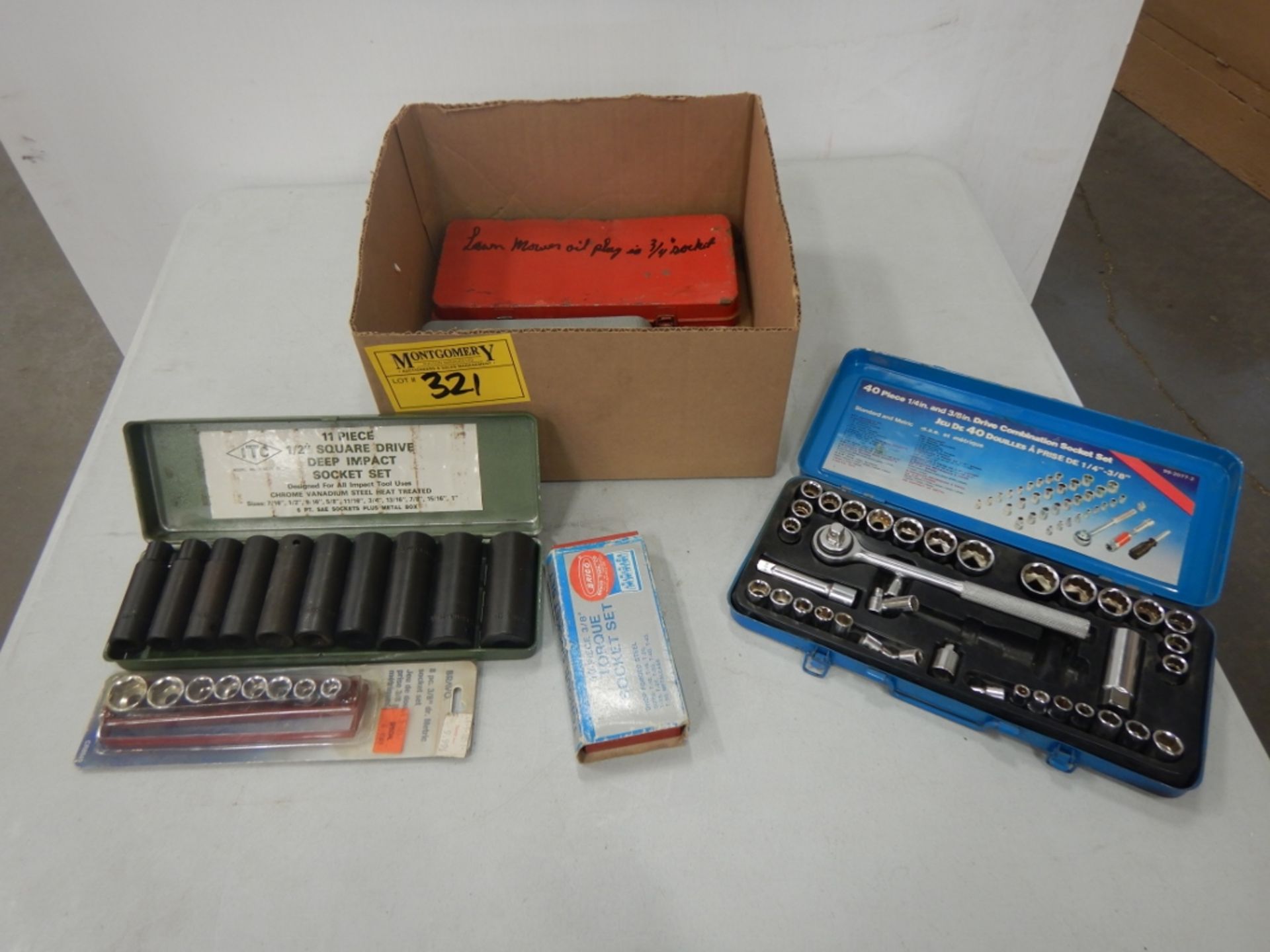 ASSORTED SOCKET TOOL KITS, IMPACT SOCKETS, TORQUE SOCKETS, ETC - Image 2 of 10