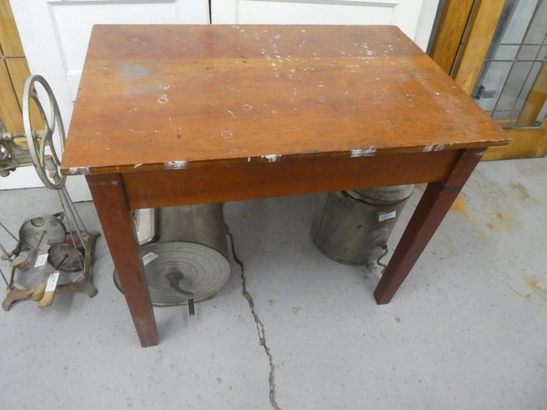 RUSTIC TABLE 30"H 36"W 24"D