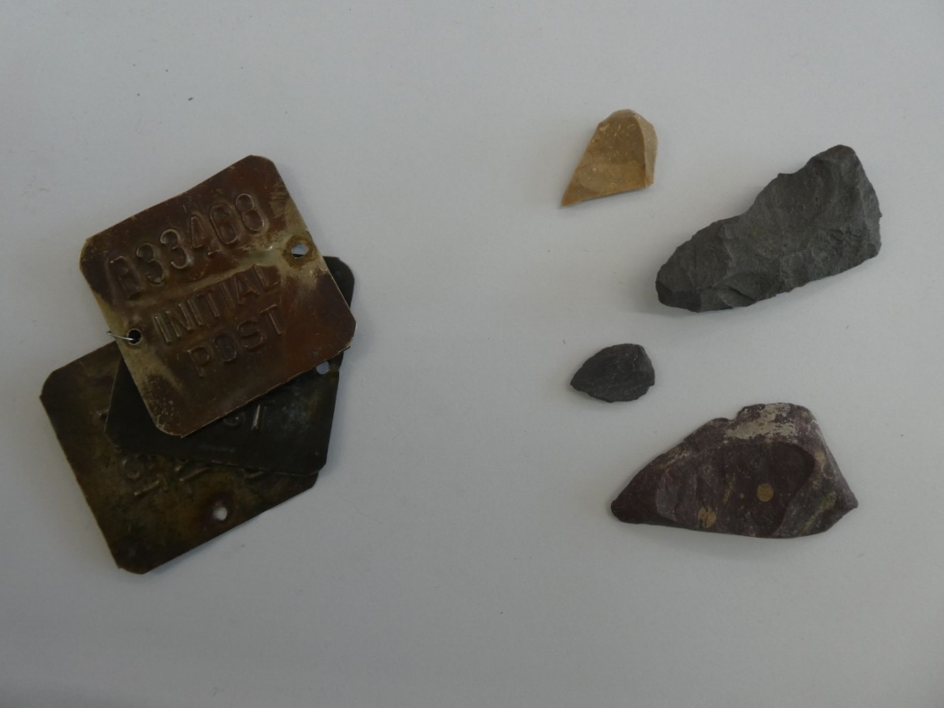 NATIVE ARROWHEADS, SURVEYOR'S INITIAL POST MARKERS - Image 3 of 3