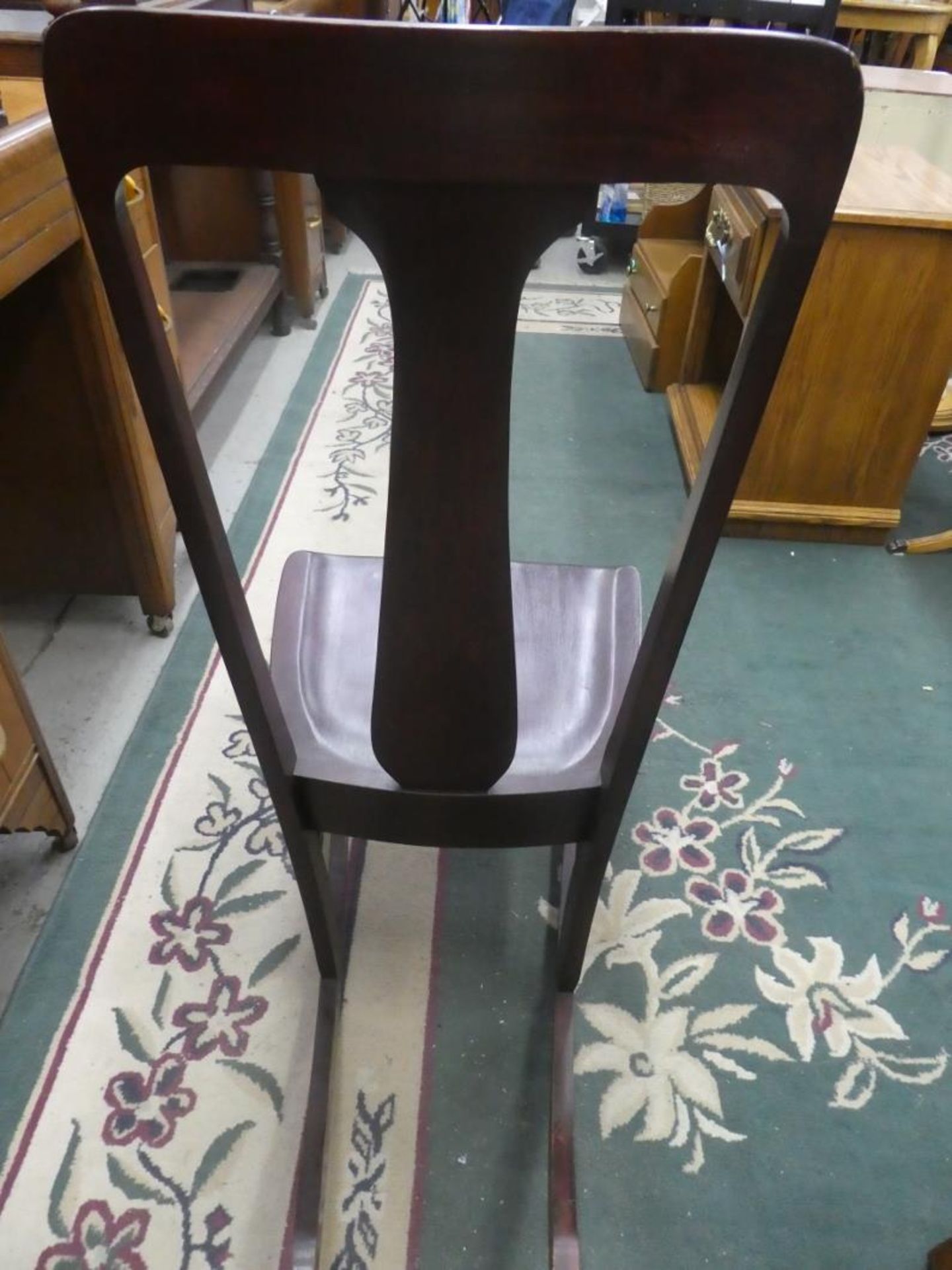 ANTIQUE MATERNITY ROCKING CHAIR SEAT 14"H - Image 4 of 4