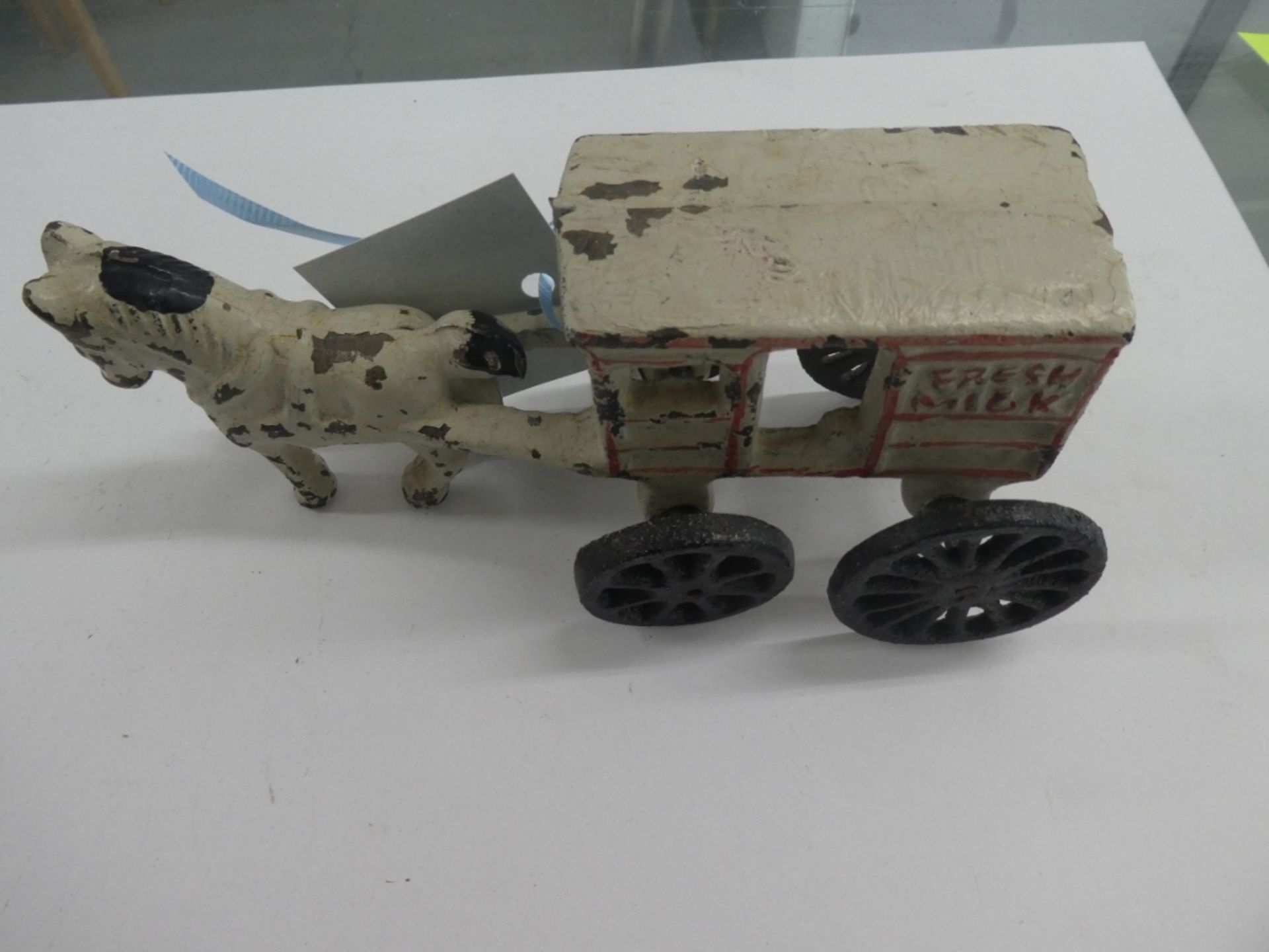 3 CAST TOYS - COLA-COLA TRUCK, MILK WAGON & ICE WAGON - Image 6 of 7