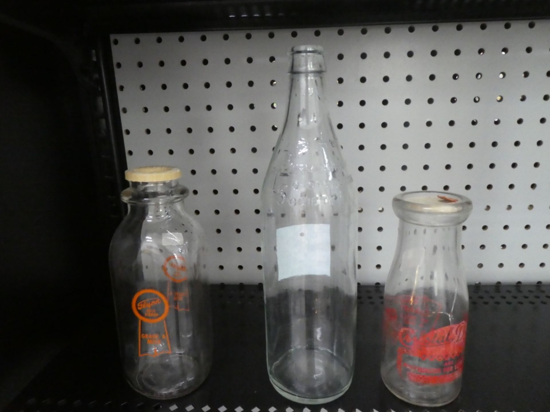 3 MILK BOTTLES -FLYNN GOLD RIBBON, CRYSTAL DAIRY, BIRMINGTON CO-OPERATIVE SOCIETY - Image 2 of 5