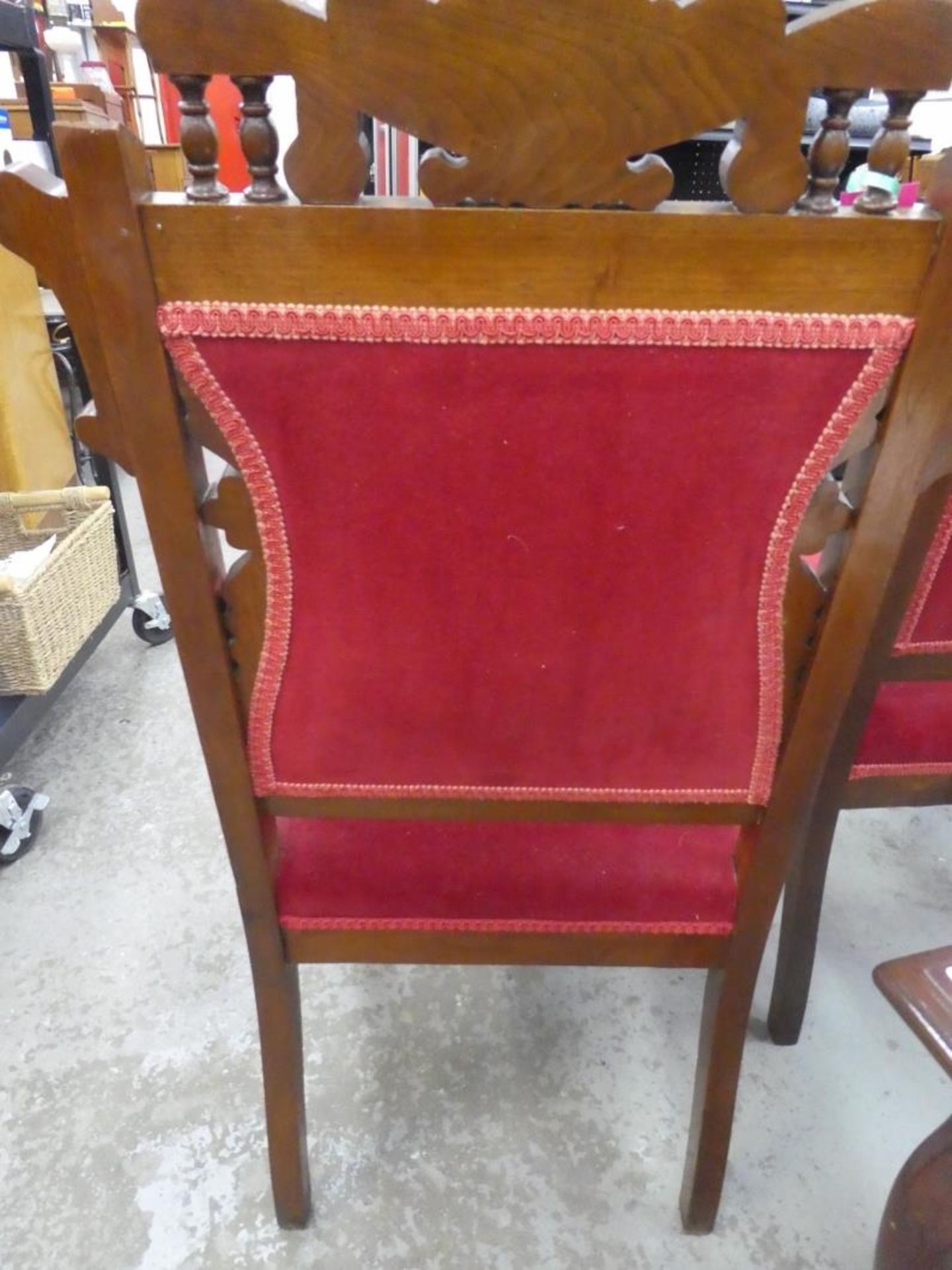 2 VICTORIAN PARLOUR CHAIRS - Image 4 of 7