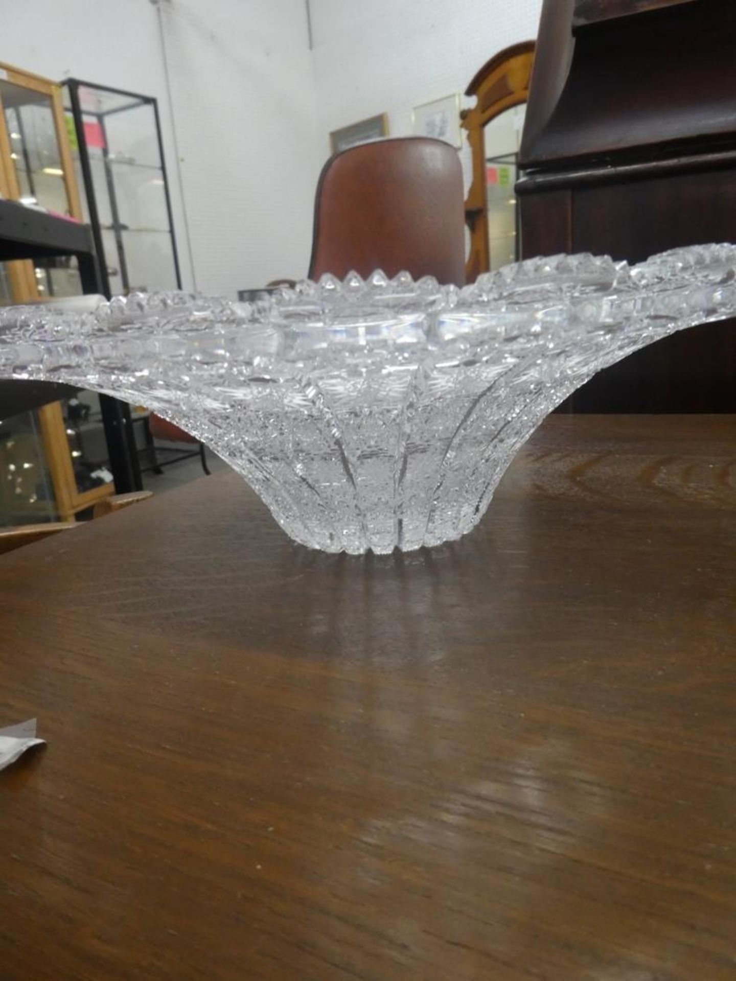 CRYSTAL FRUIT BOWL 12" & CRYSTAL VASE 9.5" - Image 2 of 5