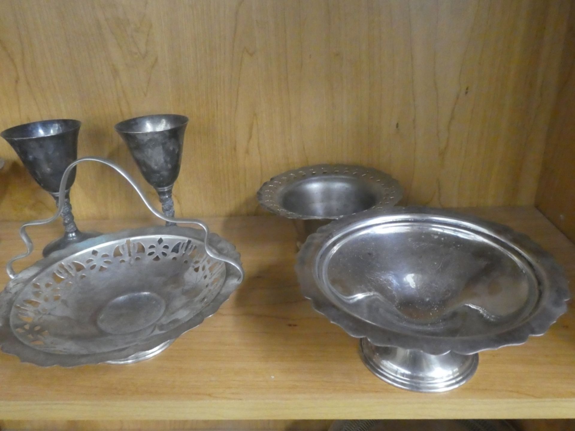 2 SHELVES OF SILVERPLATE - Image 6 of 6