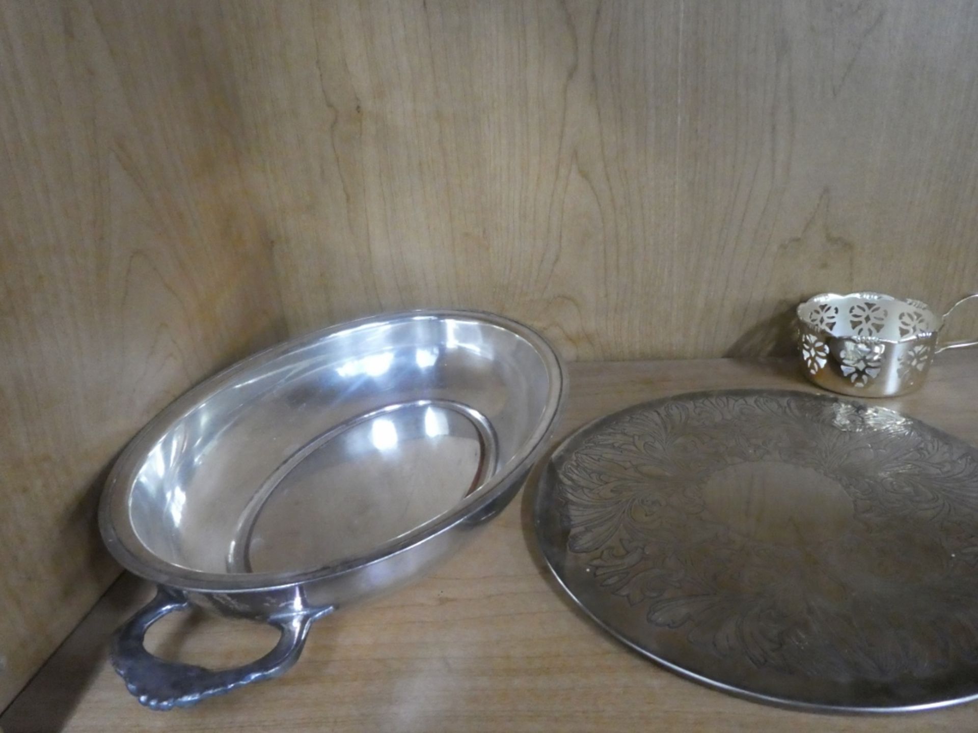 2 SHELVES OF SILVERPLATE - Image 2 of 6