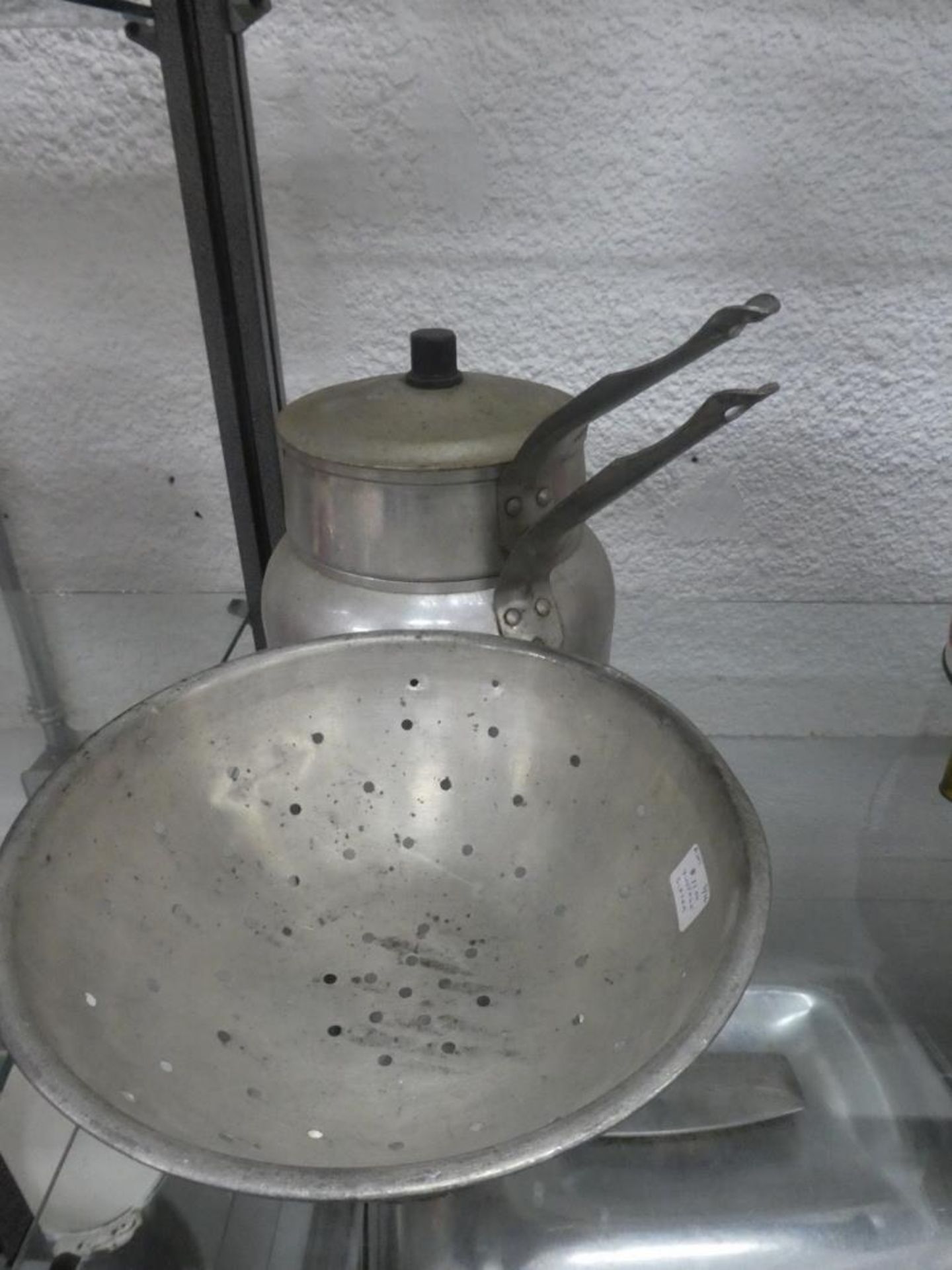 DOUBLE BOILER, 3 STRAINERS, SMALL ROASTER, KETTLE & FOOTED PAN