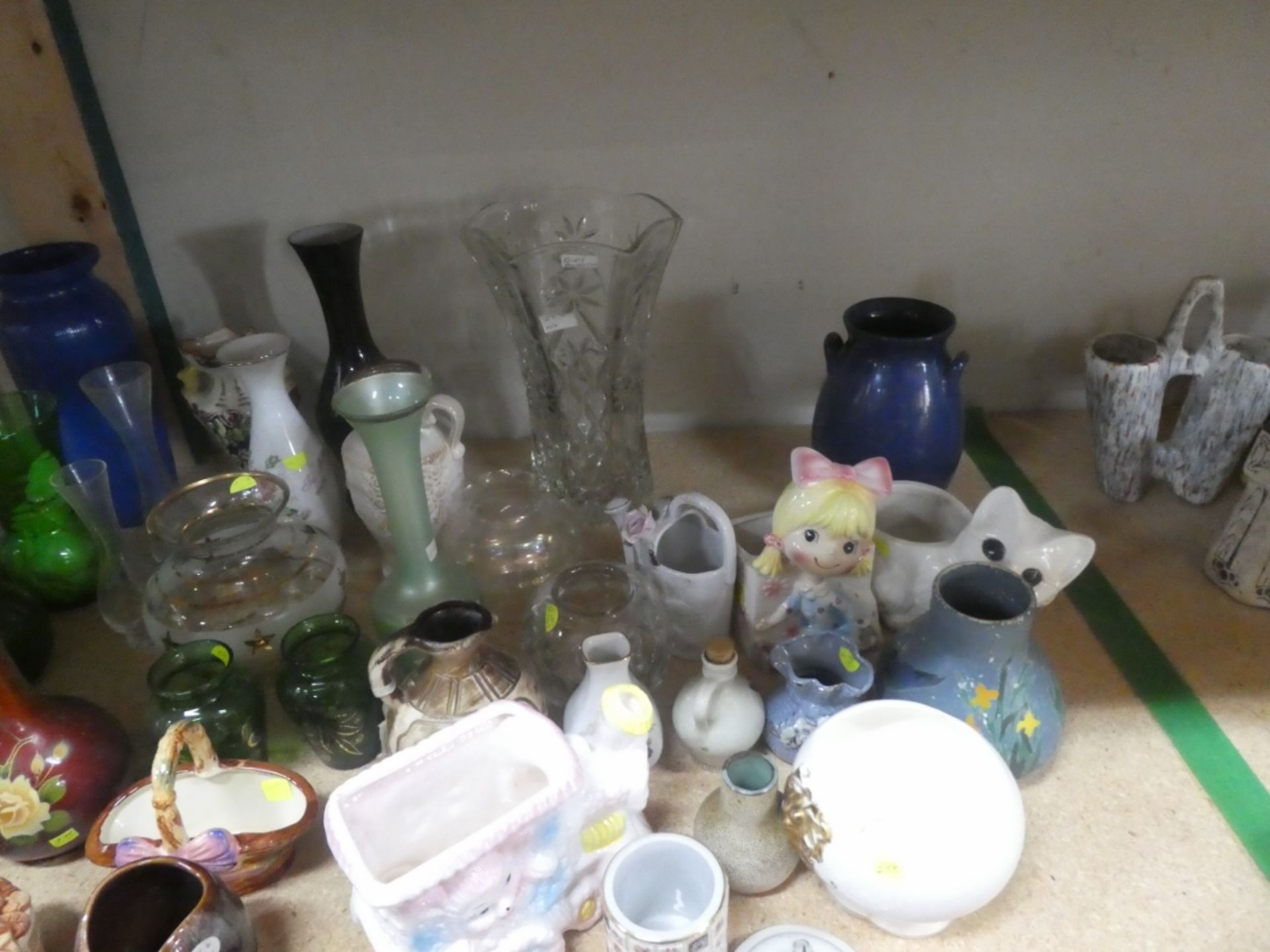 SHELF OF VASES, PLANTERS ETC. - Image 3 of 3