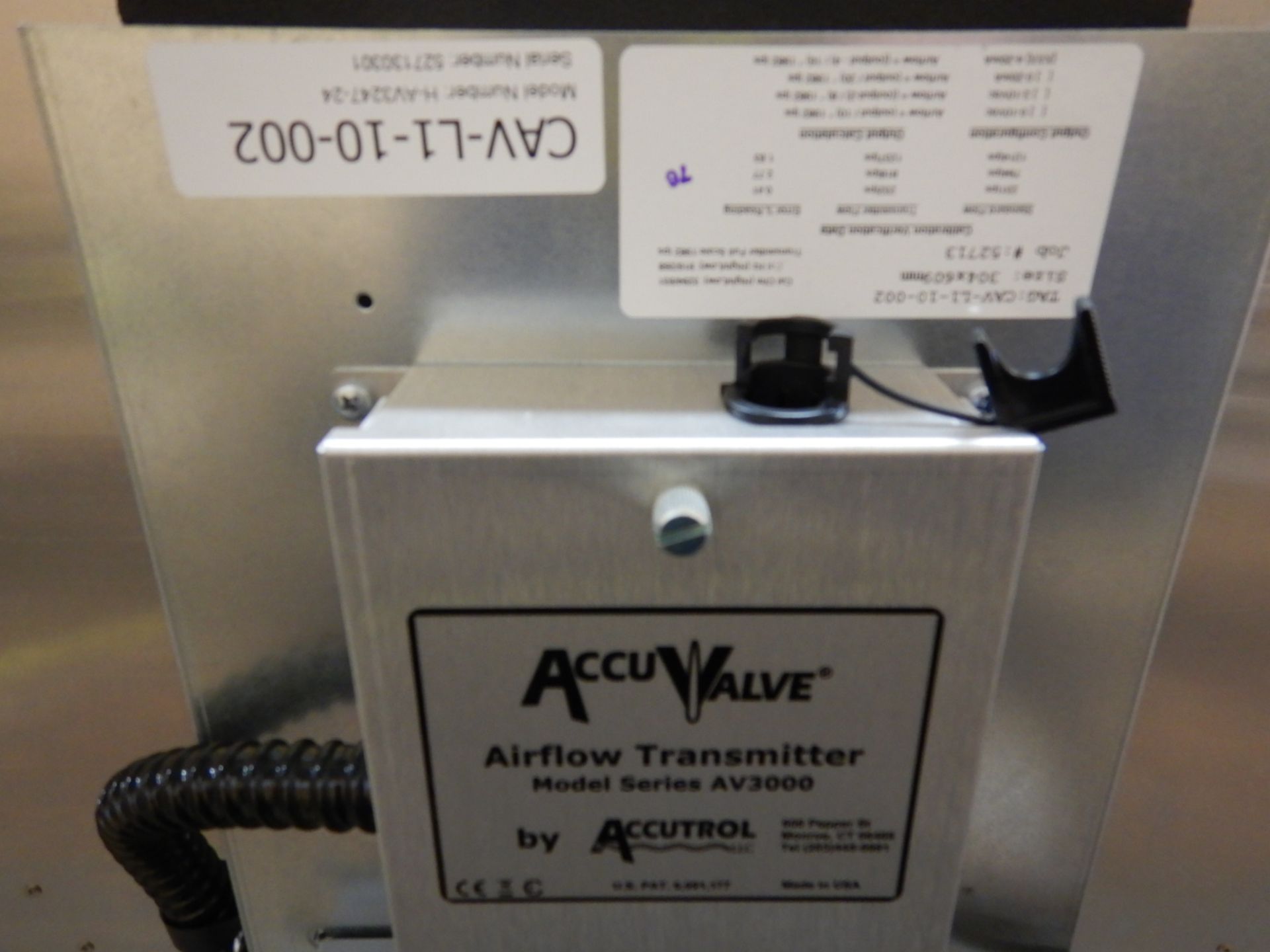 L/O 4-ACCUTROL AIRFLOW TRANSMITTERS #52713 CAV-L1-10-002 - Image 3 of 5