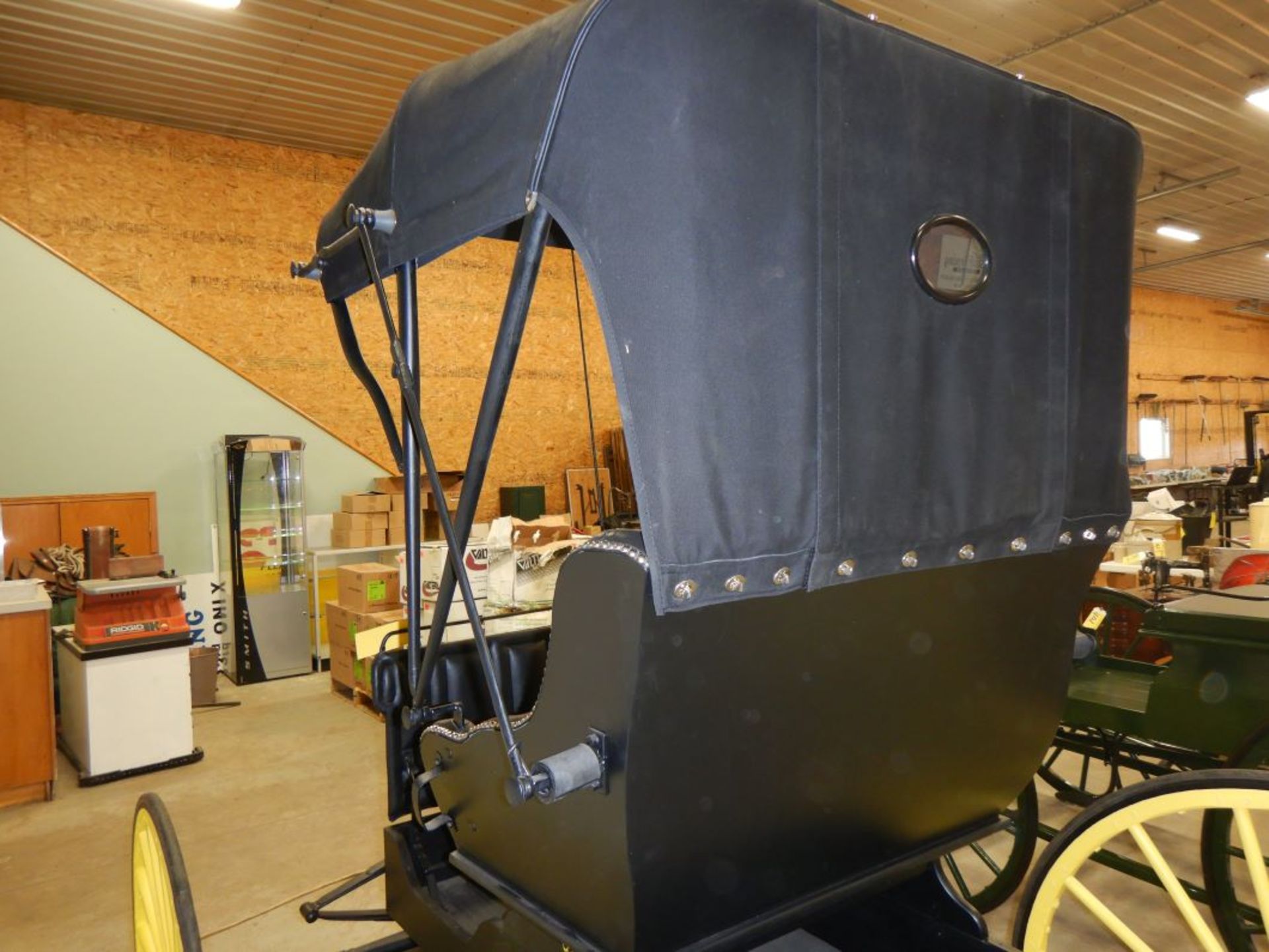 FRESH RESTORATION OF DOCTOR'S BUGGY W/SHALVES, RUBBER TIRES, DONE BY JIM TRONNES - Image 9 of 12