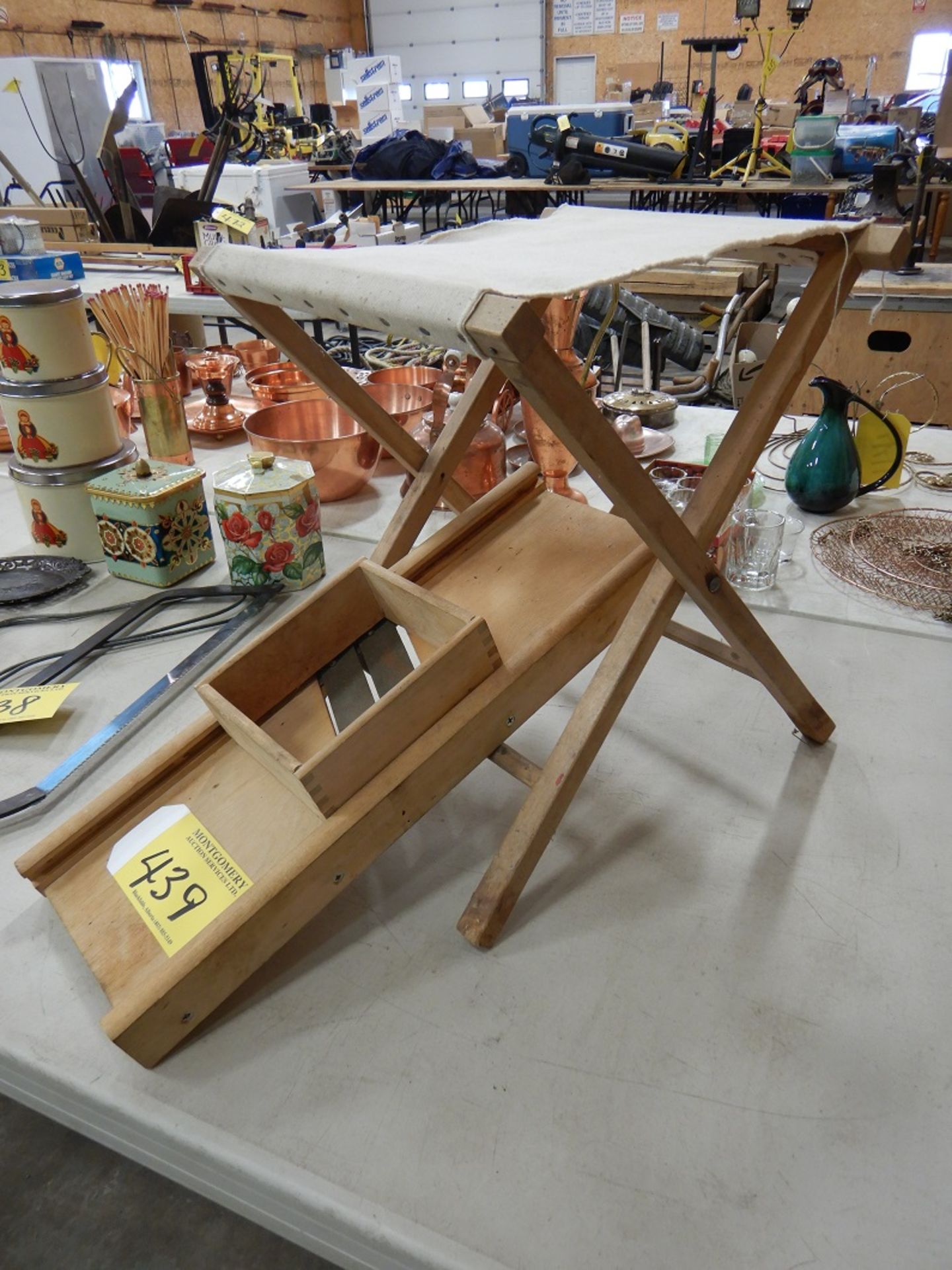 FOLDING STOOL, VINTAGE CABBAGE CUTTER - Image 2 of 2