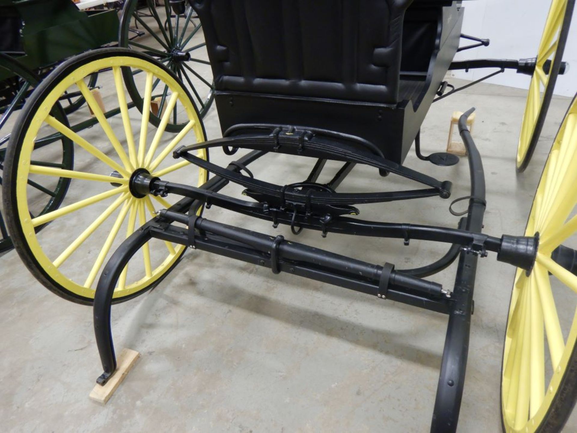 FRESH RESTORATION OF DOCTOR'S BUGGY W/SHALVES, RUBBER TIRES, DONE BY JIM TRONNES - Image 3 of 12