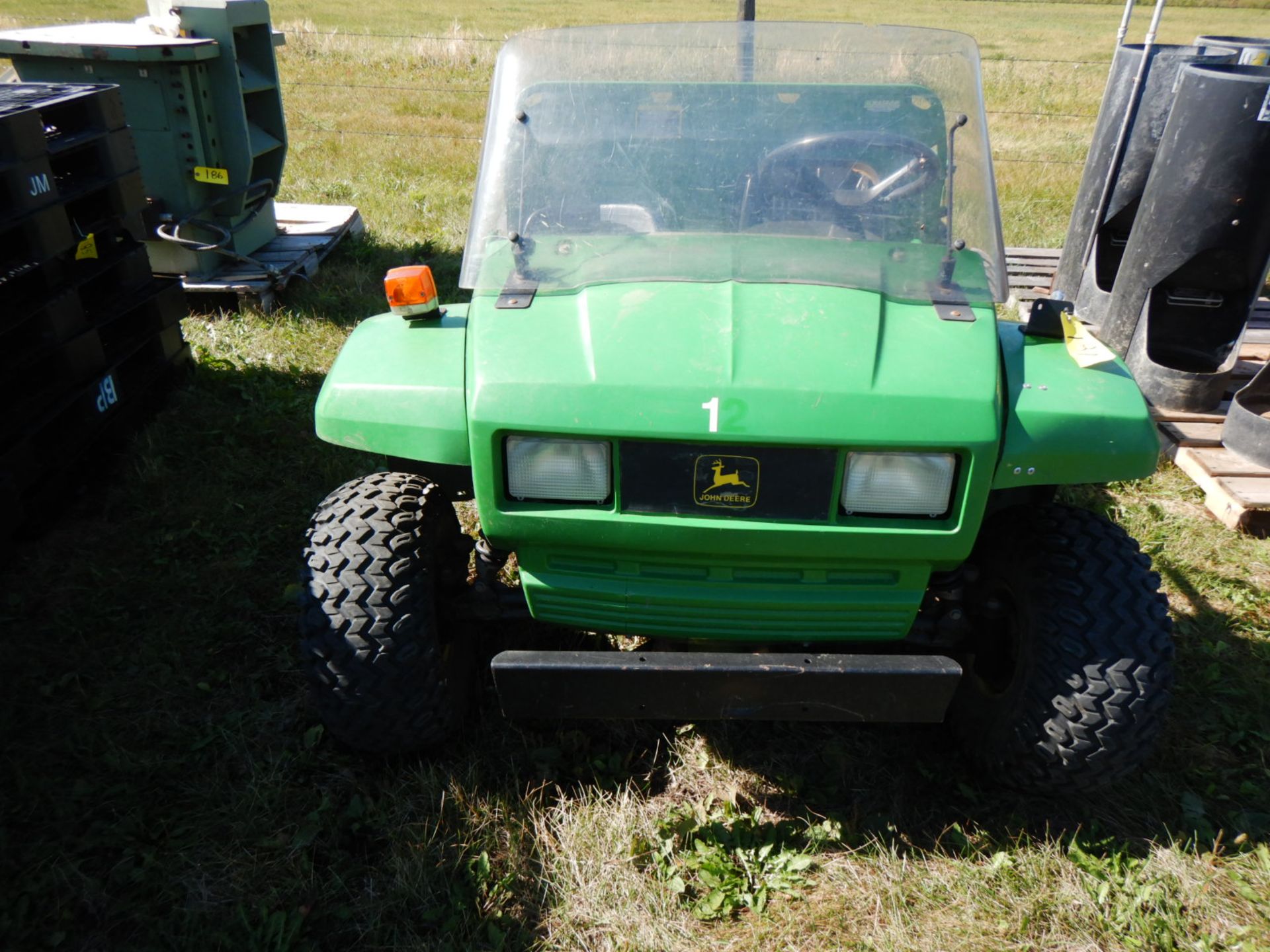 JOHN DEERE GATOR 4X2 ATV, (COMES OUT OF GEAR SOMETIMES)