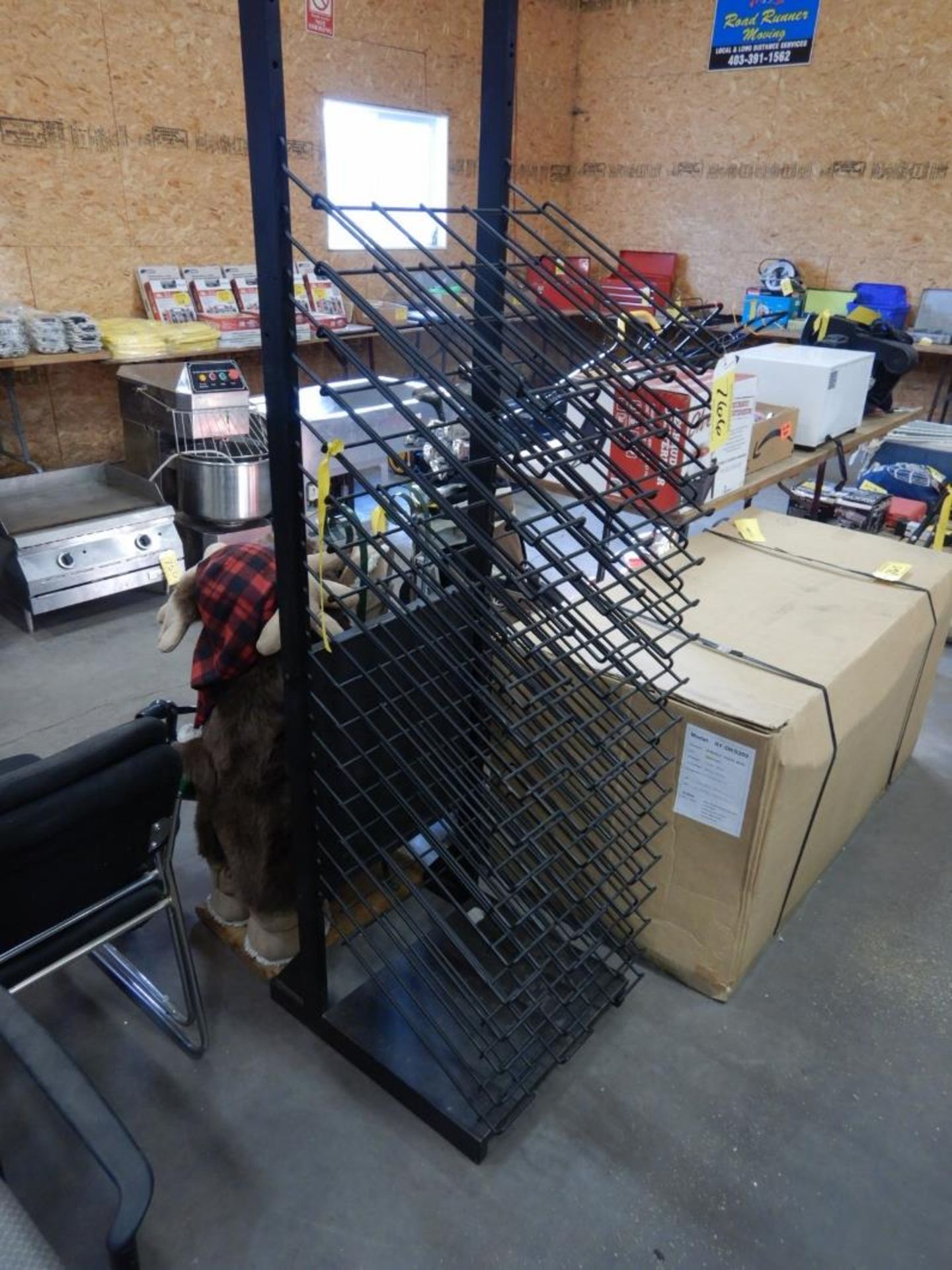 BLACK WIRE MATERIAL STORAGE RACK