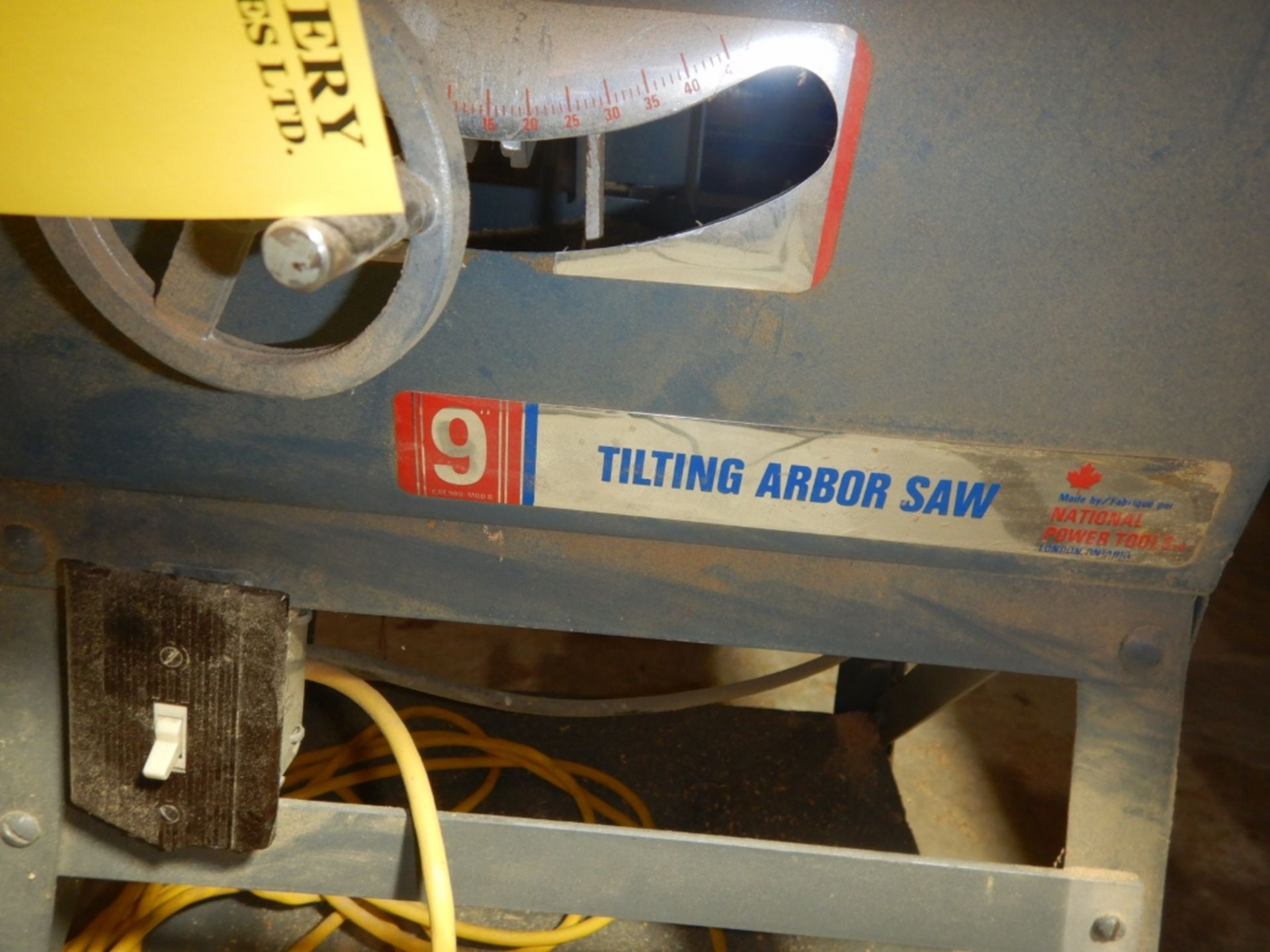 MATIONAL 9" TILTING ARBOR SAW - Image 4 of 4