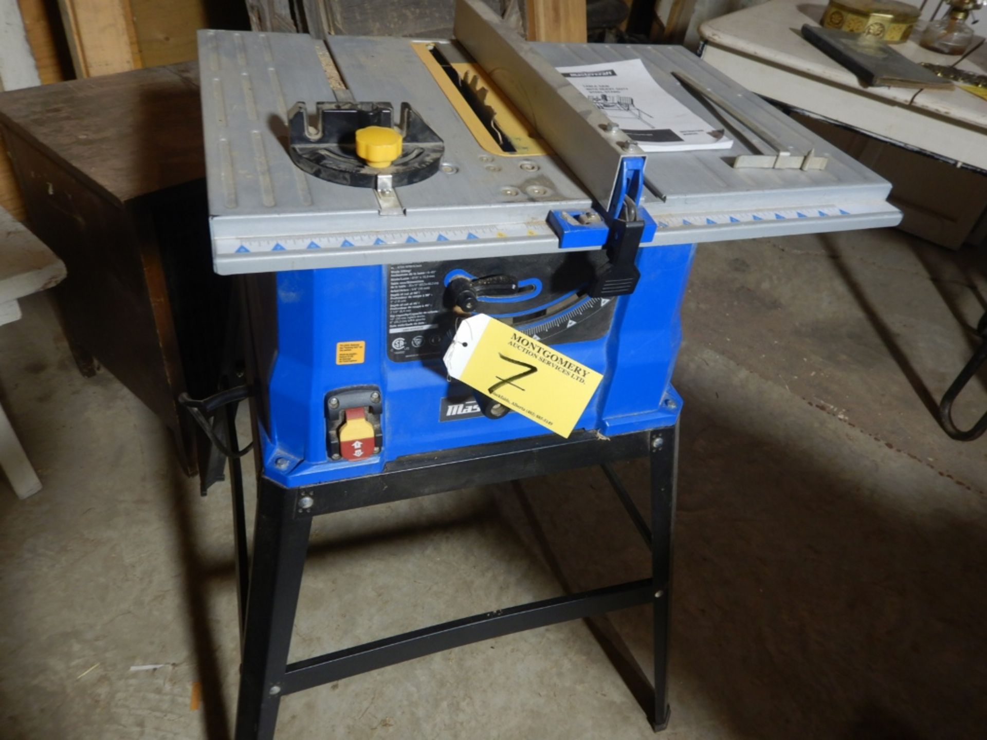 MASTERCRAFT TABLE SAW W/HD STEEL STAND