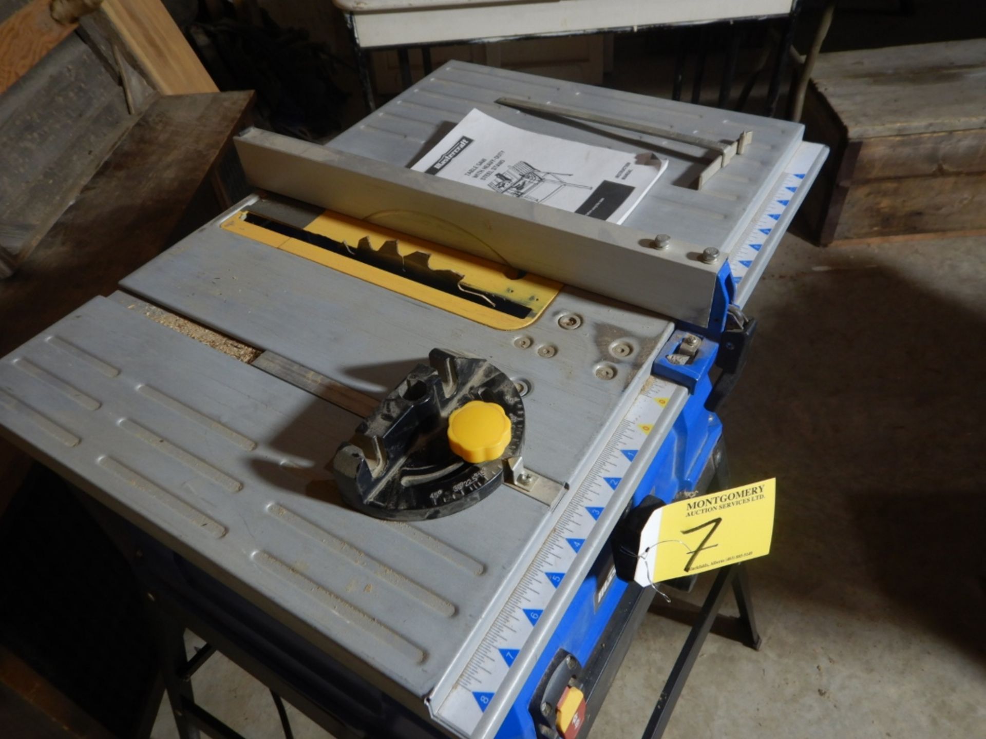 MASTERCRAFT TABLE SAW W/HD STEEL STAND - Image 2 of 4