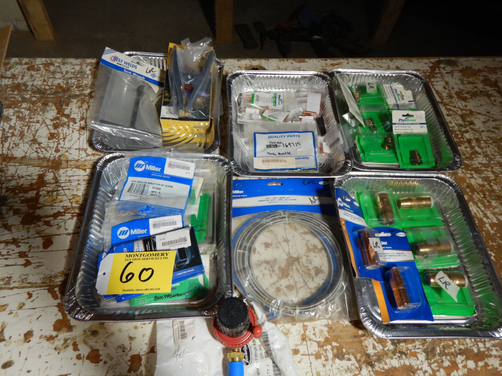 L/O ASSORTED WELDING CONSUMABLES