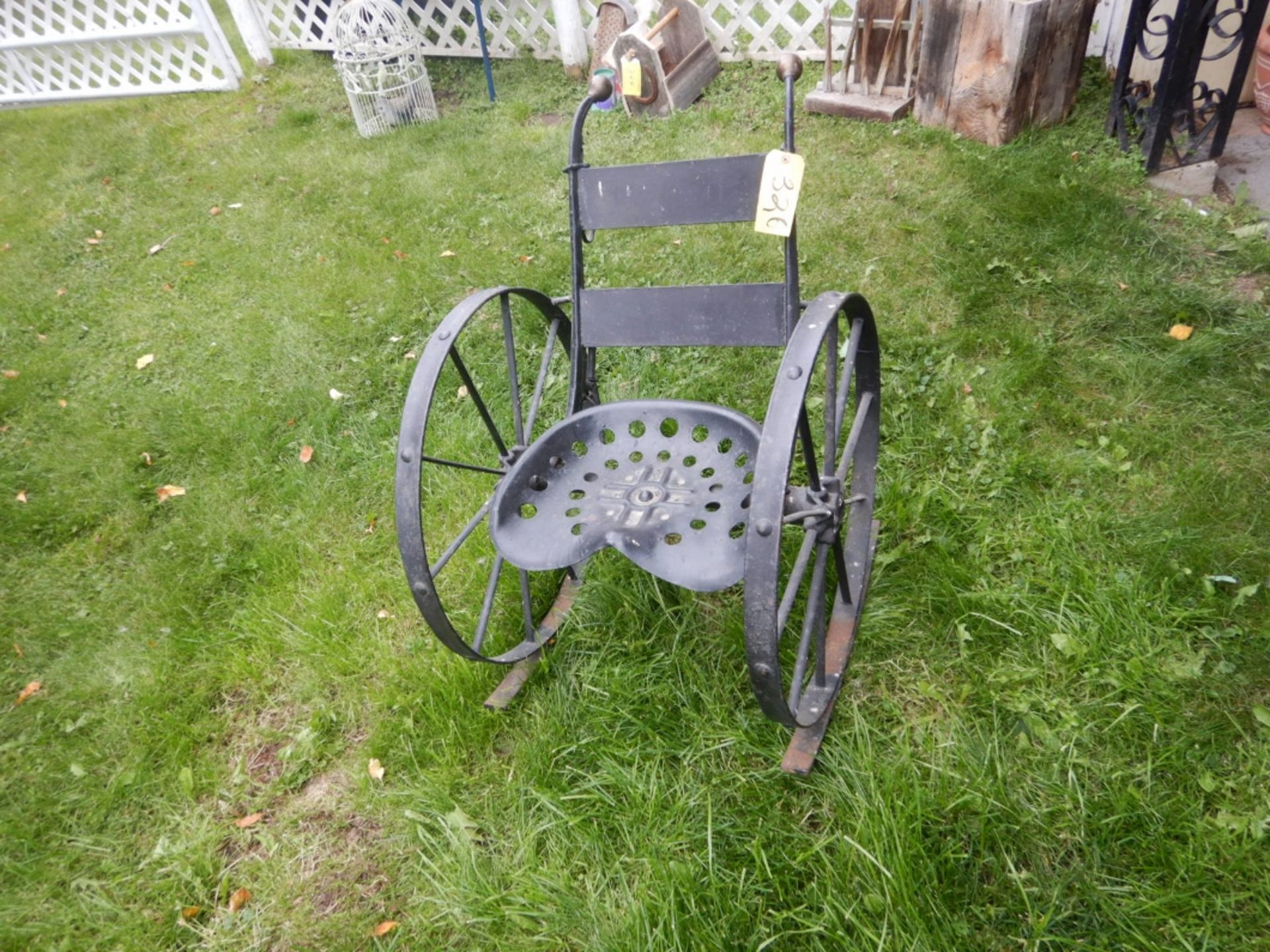 STEEL SHOP BUILT ROCKING CHAIR - Image 3 of 3