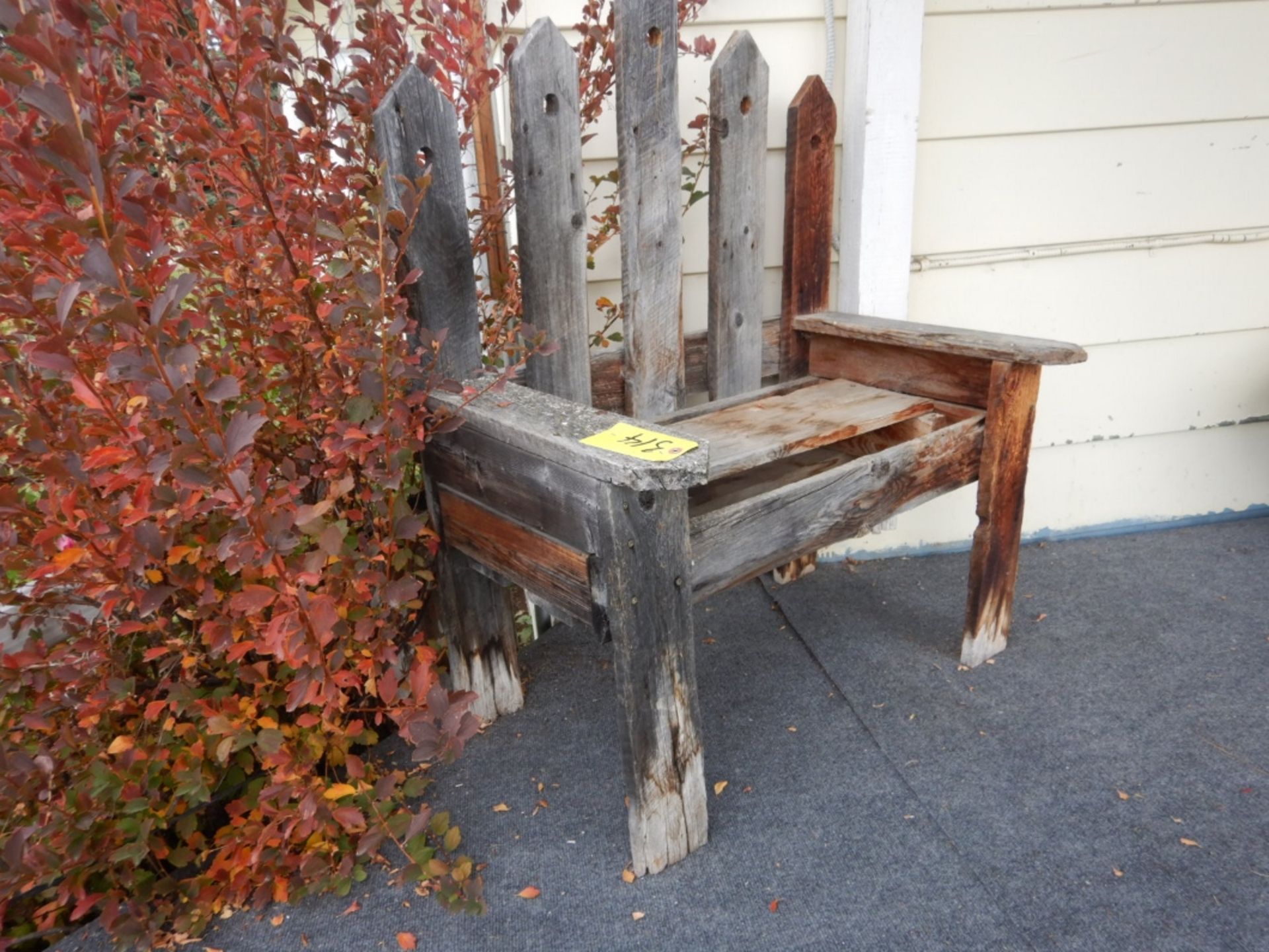 32" BARNWOOD PATIO BENCH - Image 2 of 2