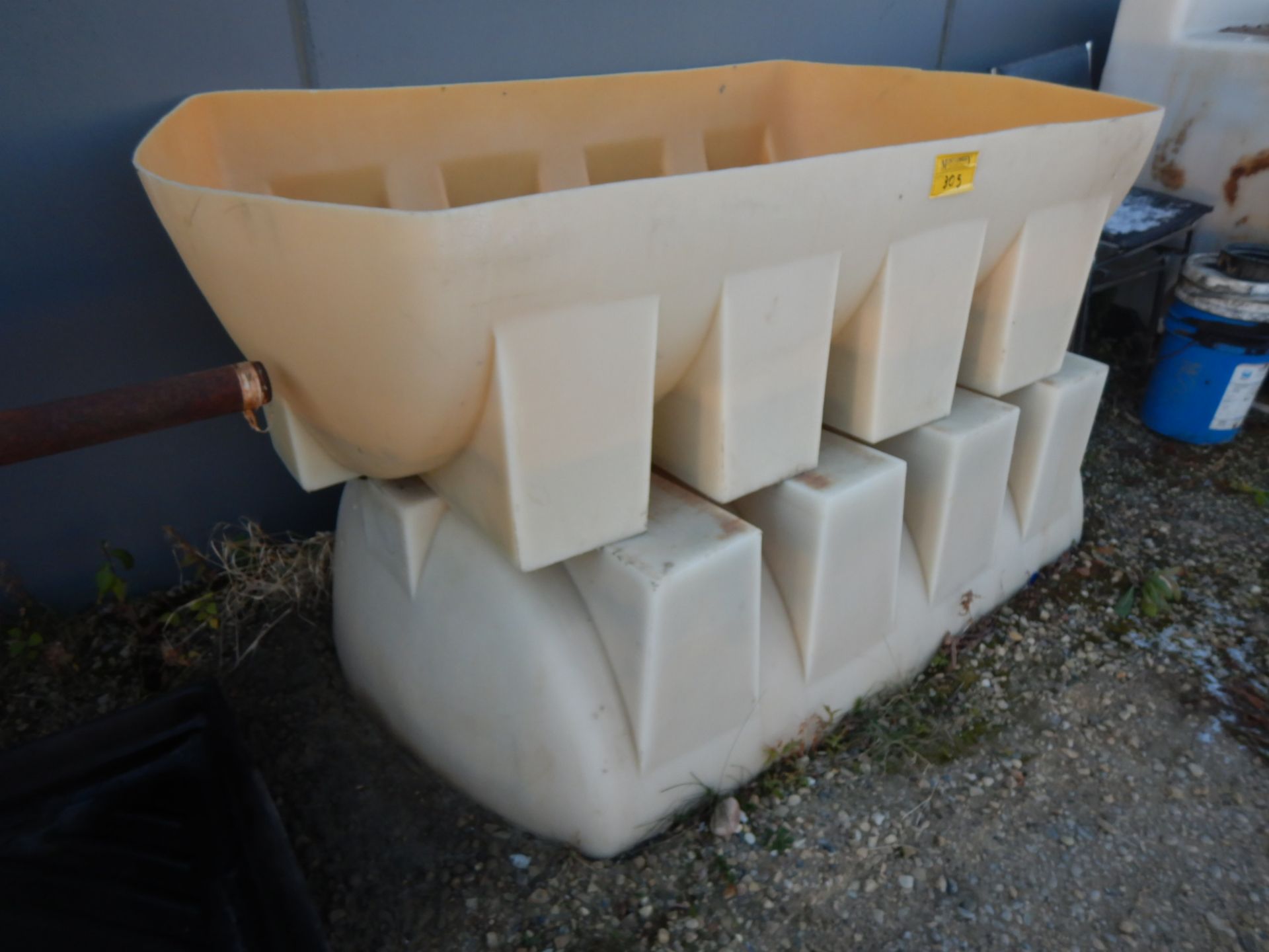 2-SHOP BUILT POLY WATER TROUGH OR FEED BUNK - Image 2 of 2