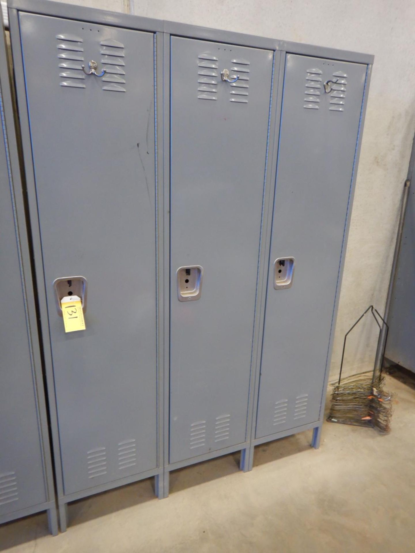 SET OF 3 CLOTHING LOCKERS - 16IN W X 20 IN D X 72IN H