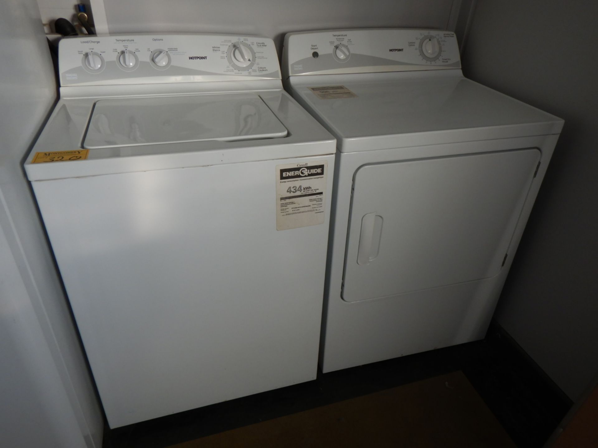 HOTPOINT CLOTHES WASHER AND DRYER