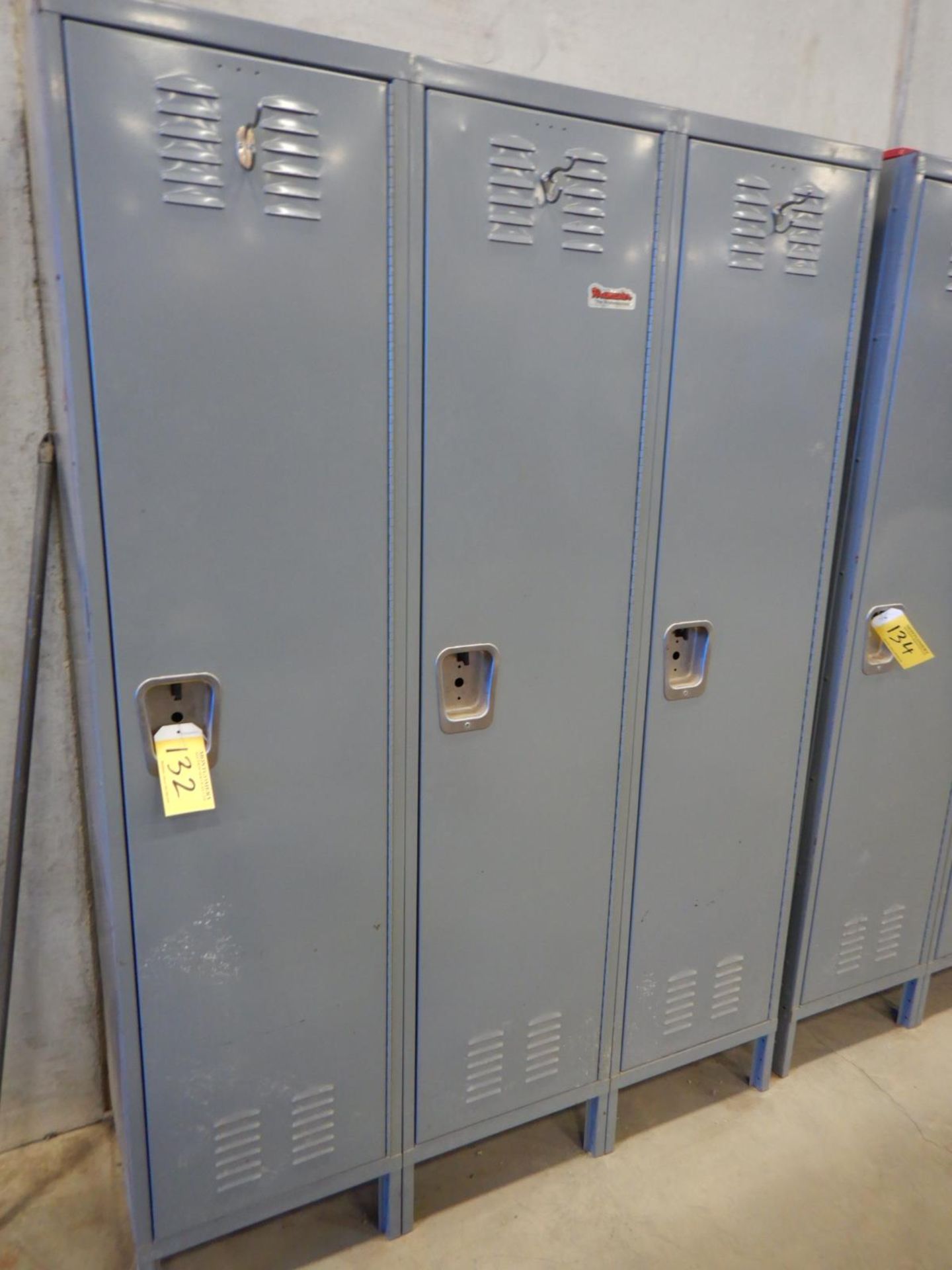 SET OF 3 CLOTHING LOCKERS - 16IN W X 20 IN D X 72IN H