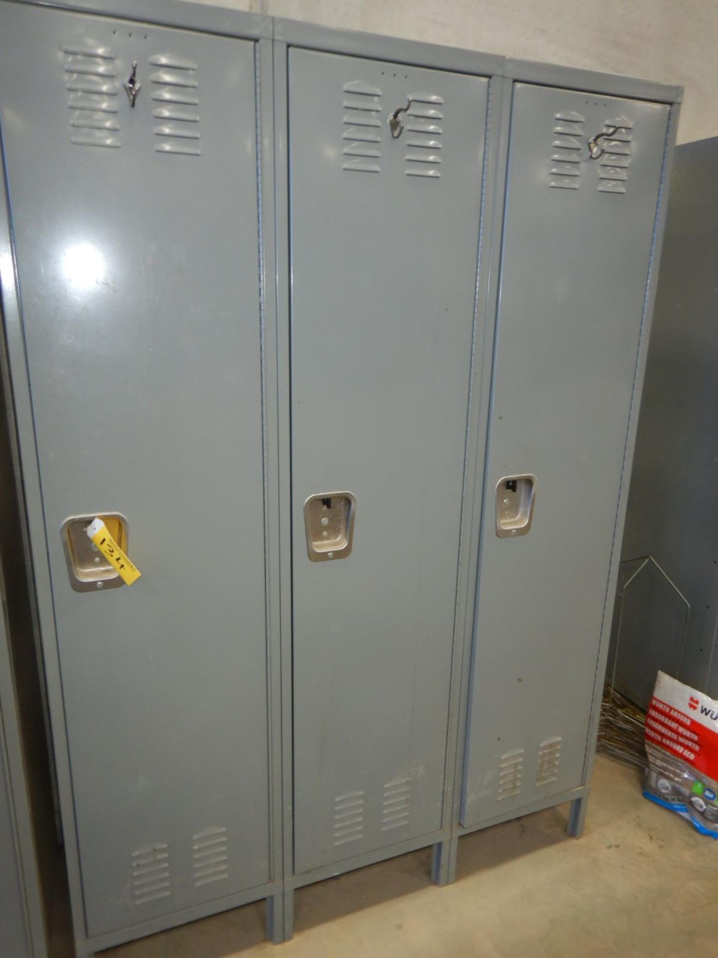 SET OF 3 CLOTHING LOCKERS - 16IN W X 20 IN D X 72IN H