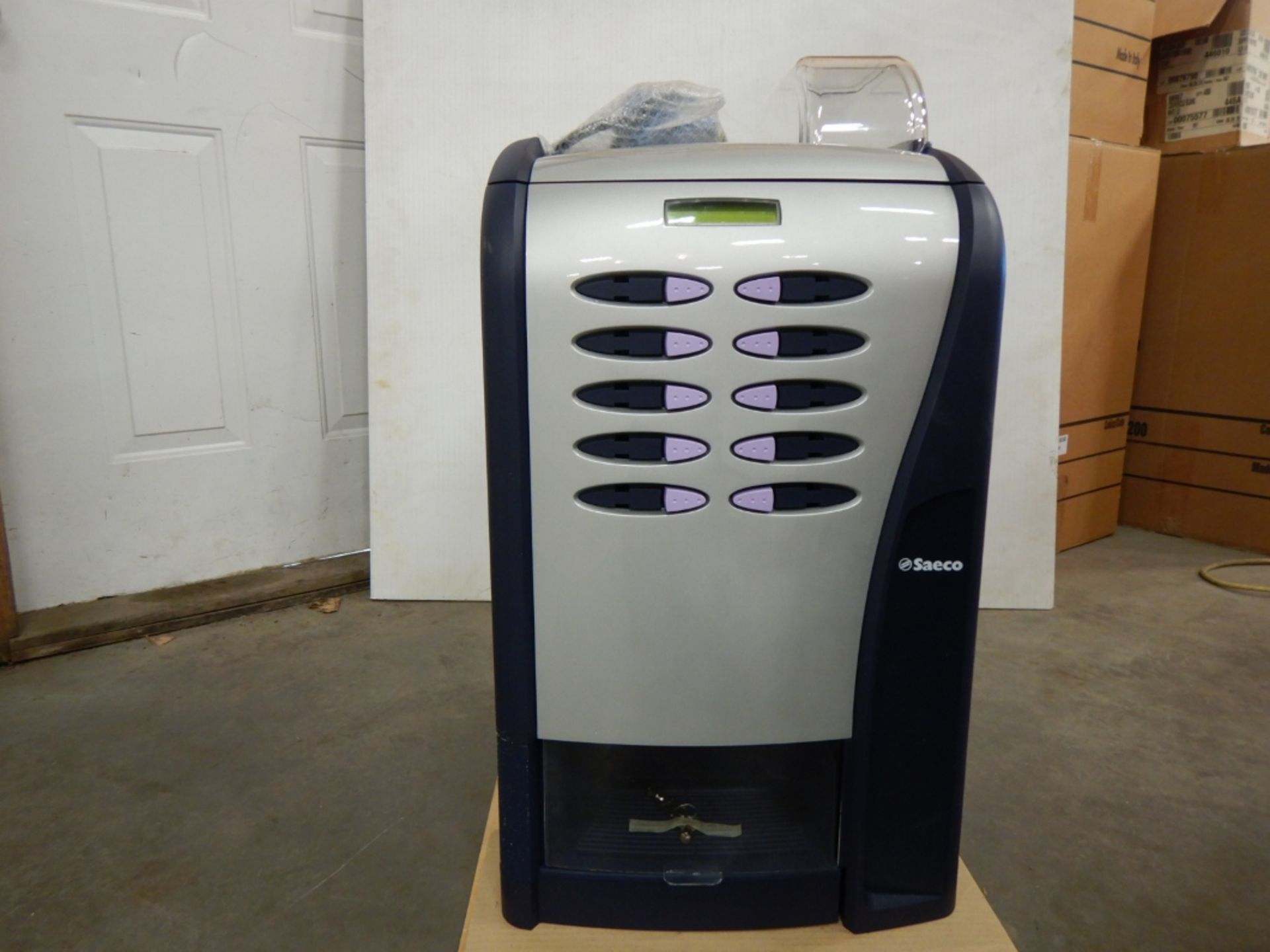 SAECO SG200 VENDING MACHINE FOR HOT BEVERAGES W/ BASE CABINET MB. - Image 4 of 13