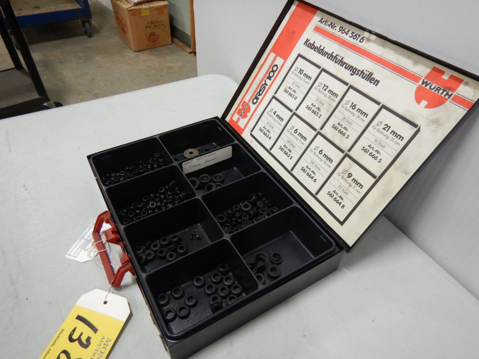 A50 WURTH RUBBER GROMMET ASSORTMENT AND TRAY - Image 2 of 3