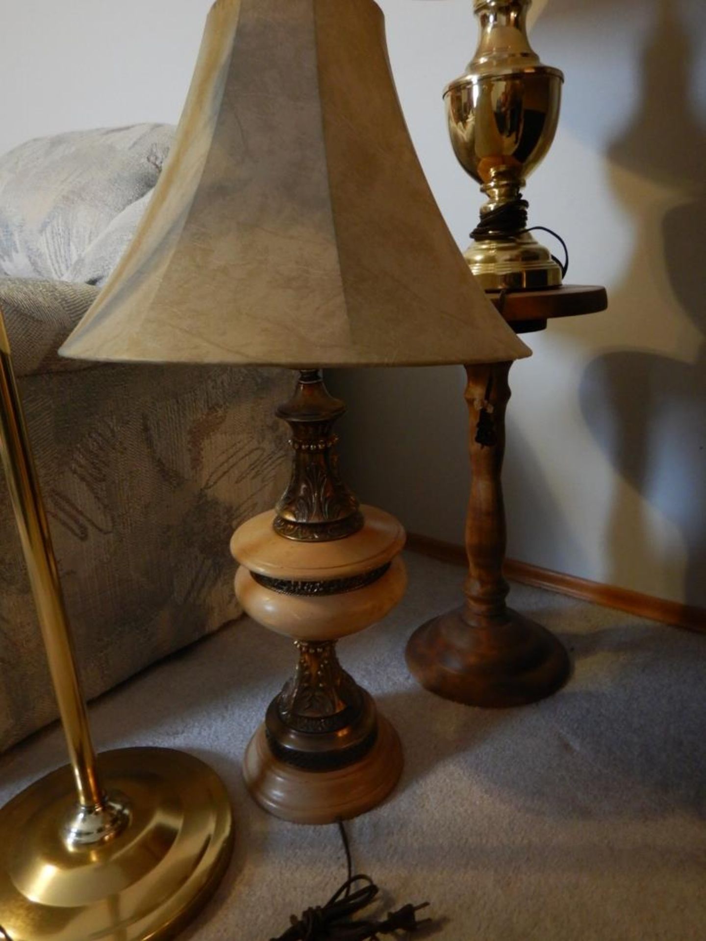 2-TABLE LAMPS AND 1-FLOOR LAMP - Image 3 of 3