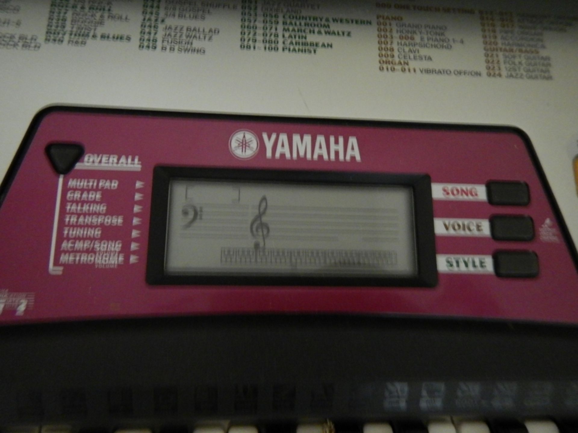 YAMAHA PSR 172 KEYBOARD - Image 2 of 2