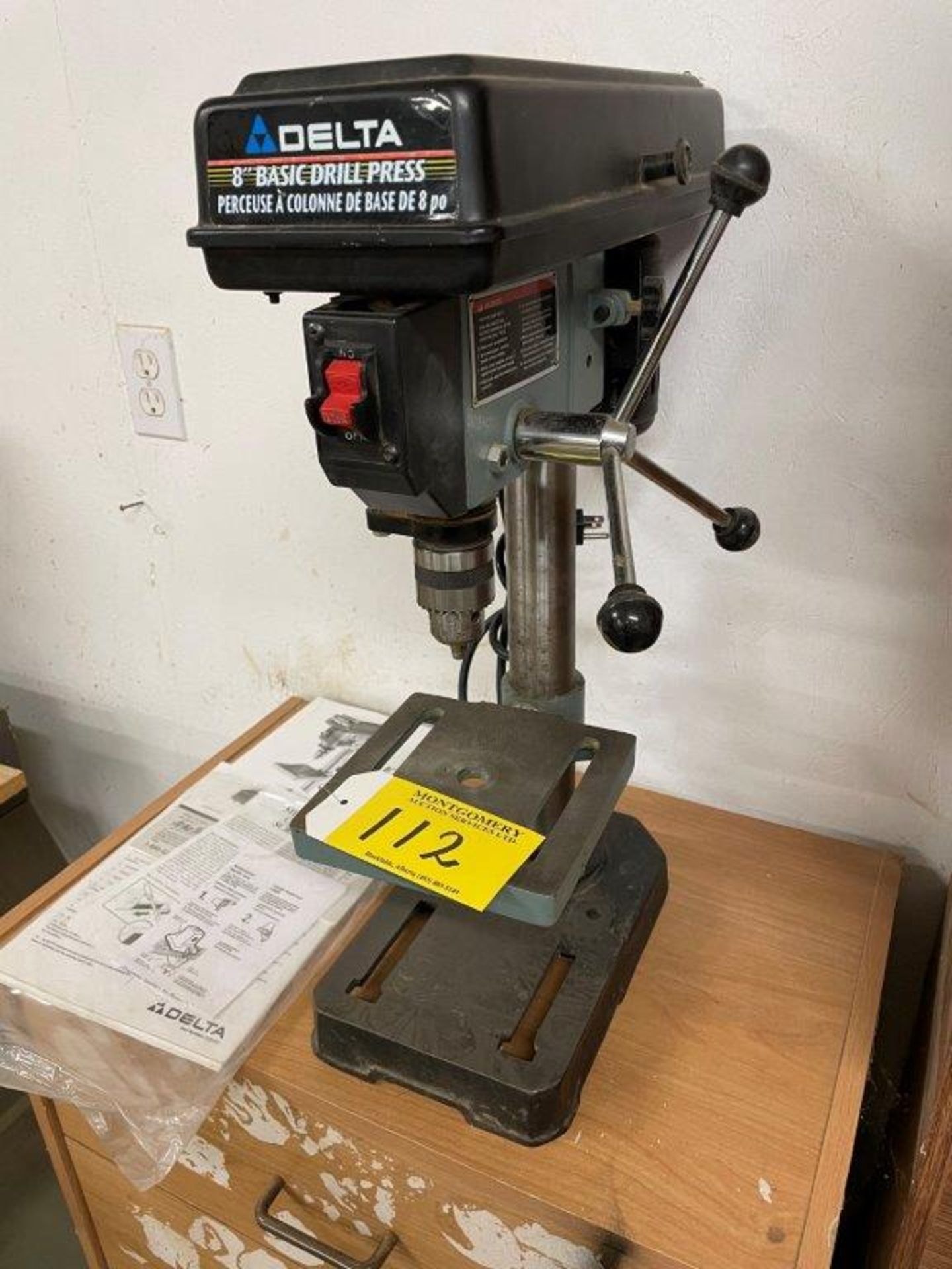 DELTA 8IN BENCH MOUNT DRILL PRESS MOD. 11-900C