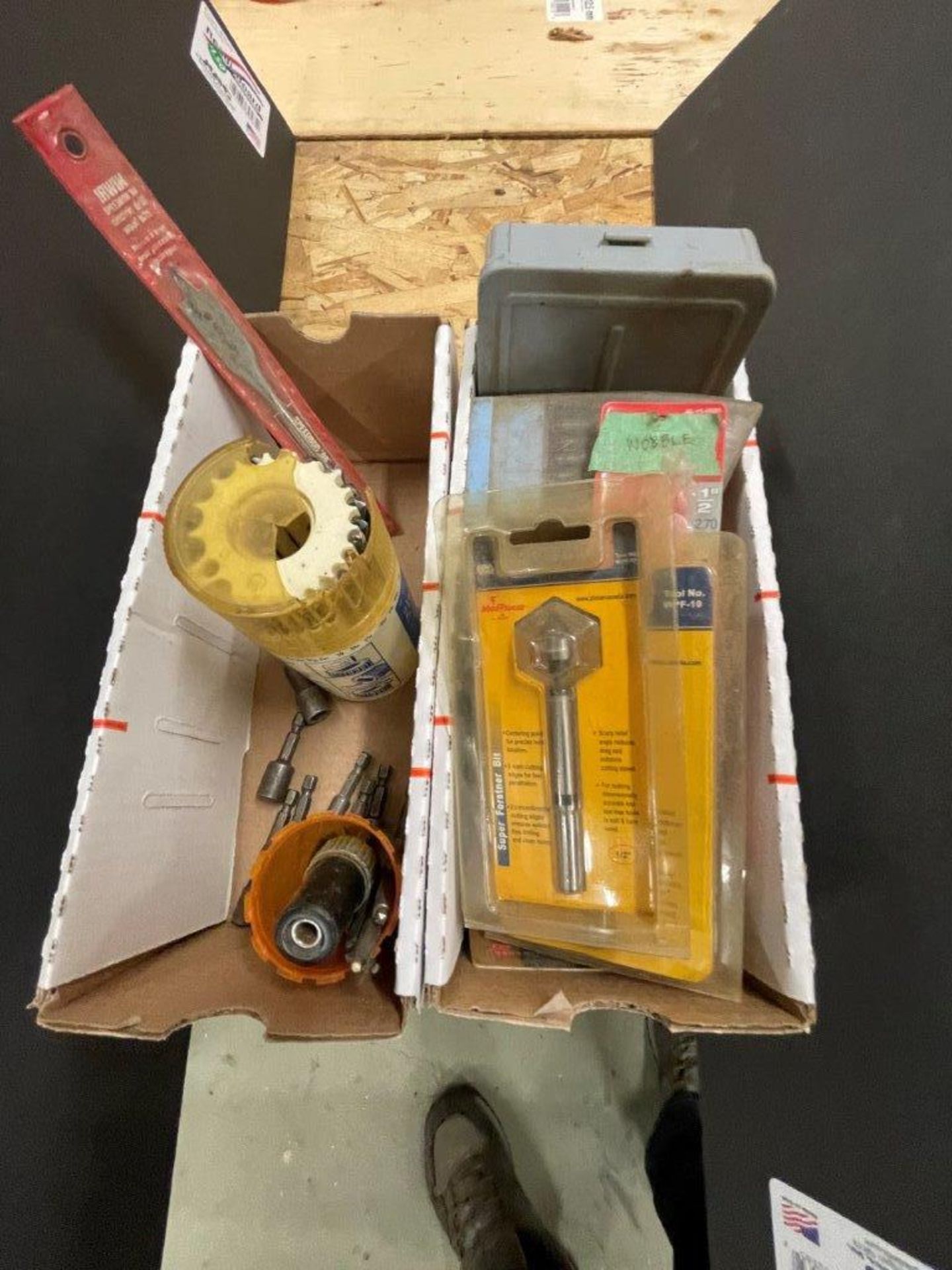 2-BOXES OF ASSORTED DRILL BITS, SPADE BITDS, AND NUT DRIVERS - Image 2 of 4