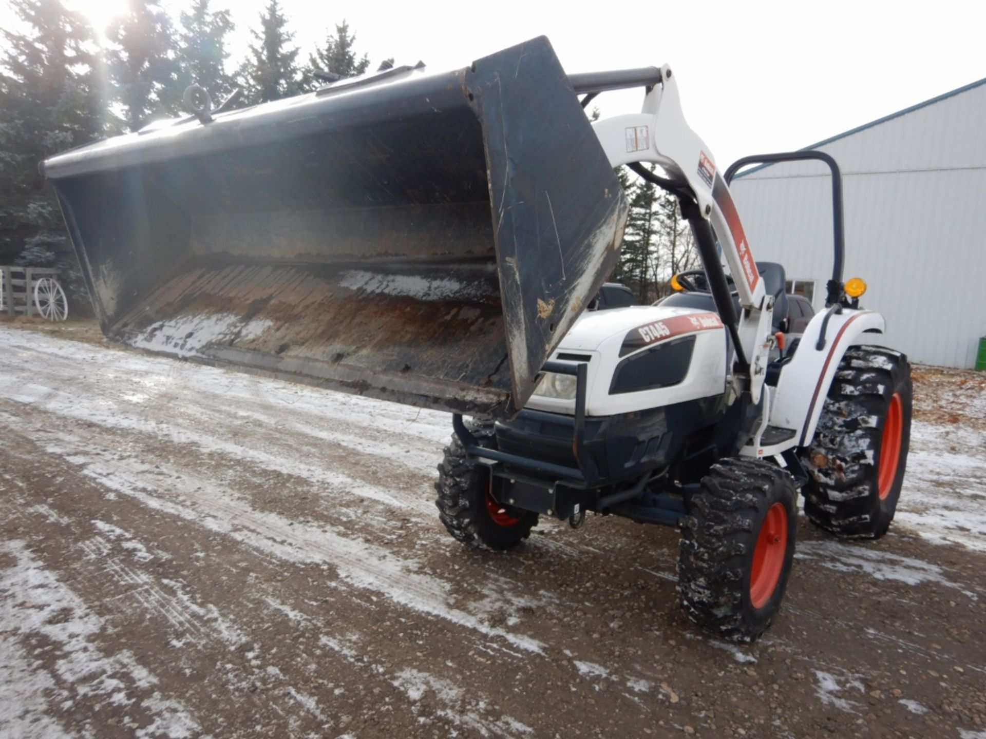 BOBCAT 445 TRACTOR, 4X4, DIESEL, HYDROSTATIC, 9TL FEL, 3-PT HITCH W/ REAR REMOTE, 777HRS - Image 17 of 21