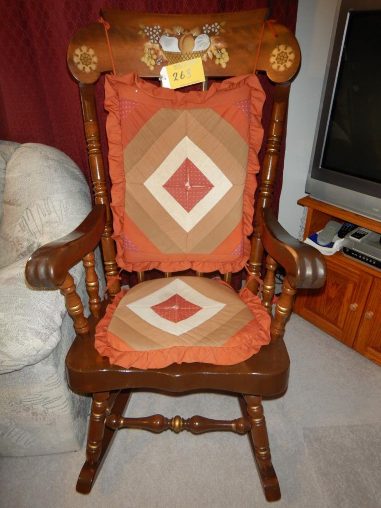 WOODEN ROCKING CHAIR