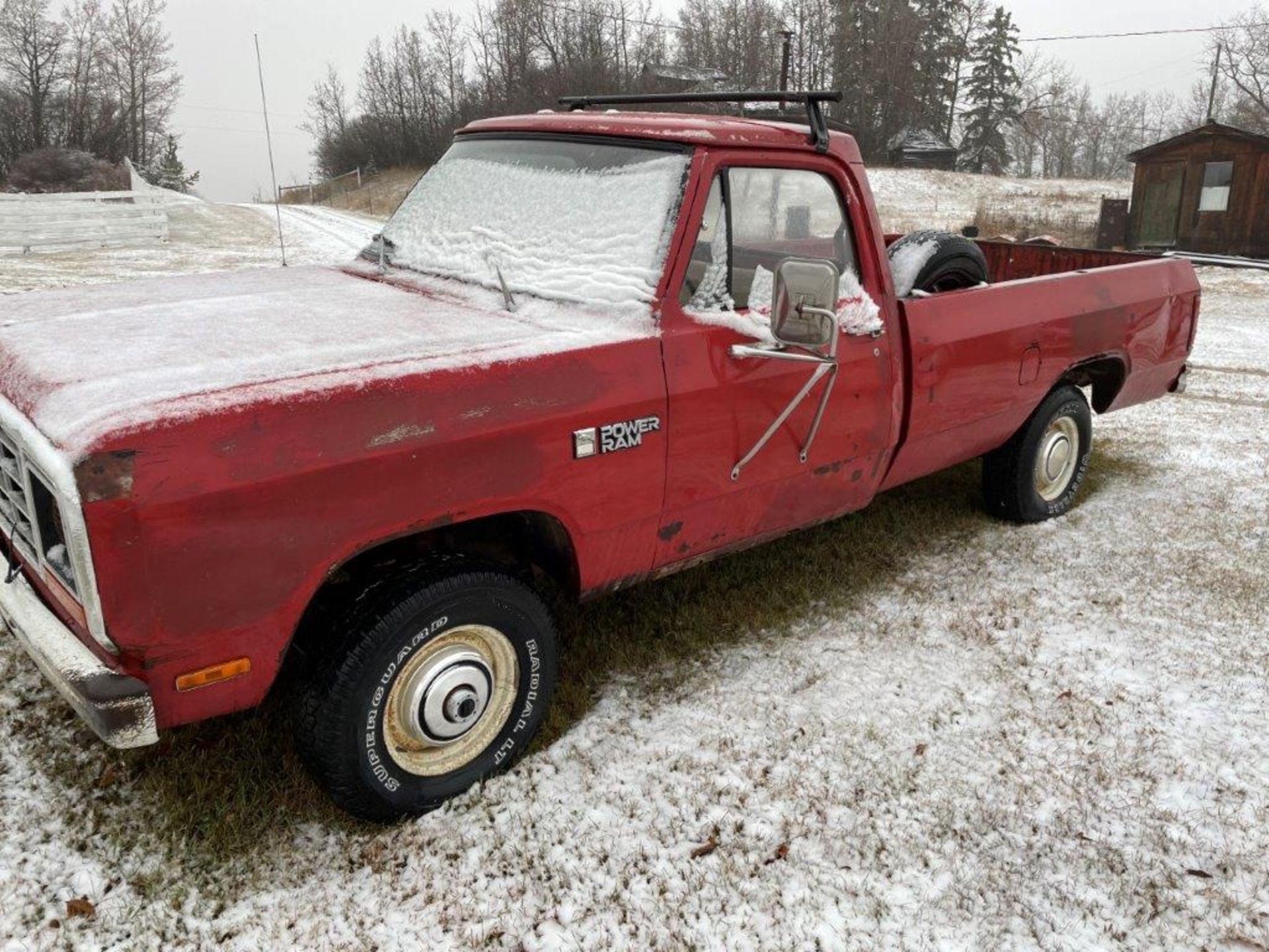 1980 DODGE POWER RAM P/U TRUCK, REG. CAB, 8FT BOX, 4X4, RUNNING CONDITION - Image 3 of 9