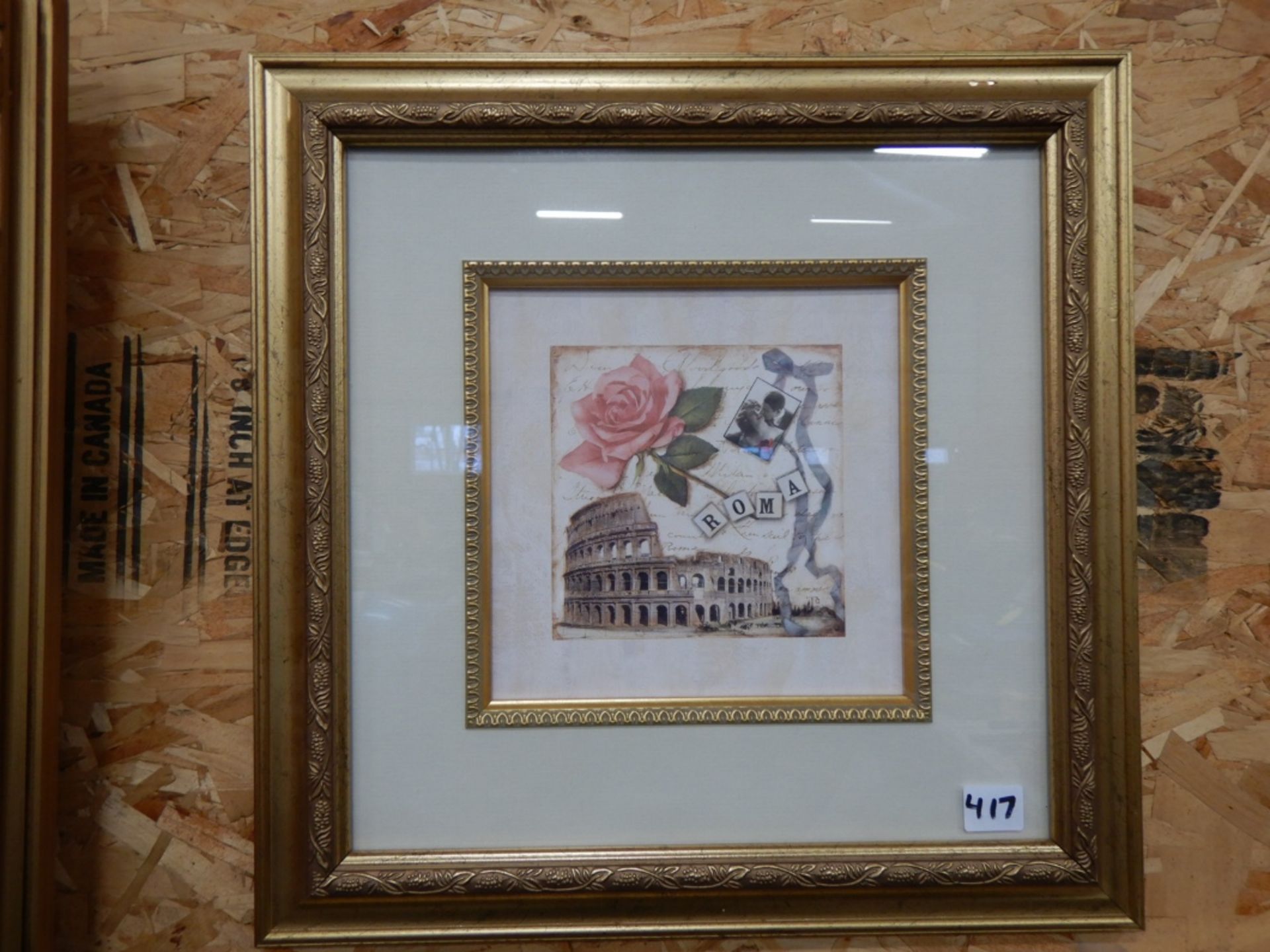 FRAMED ROMA PRINT 15INX15IN